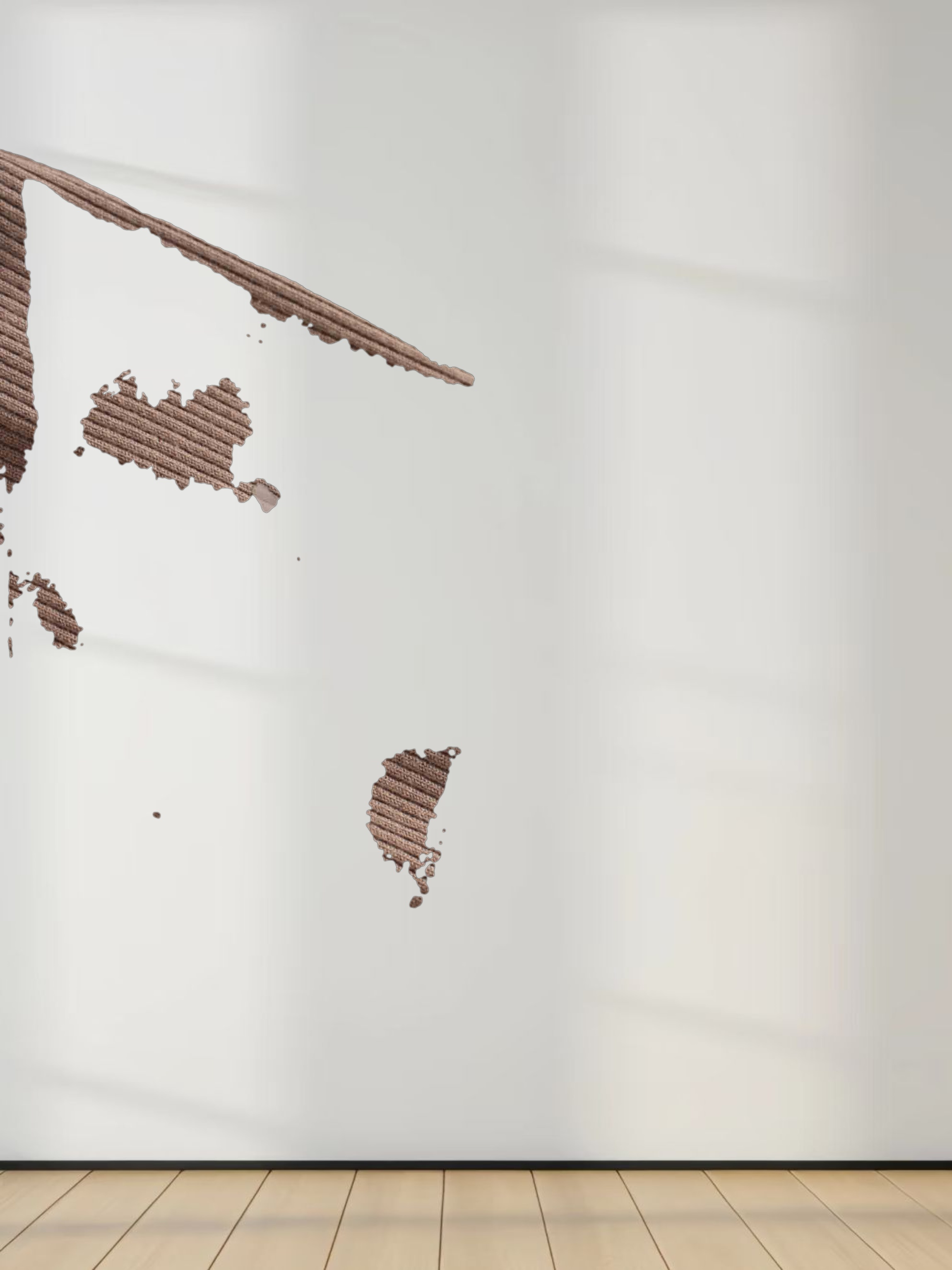 RIBBED BOTTOM T-SHIRT-BROWN