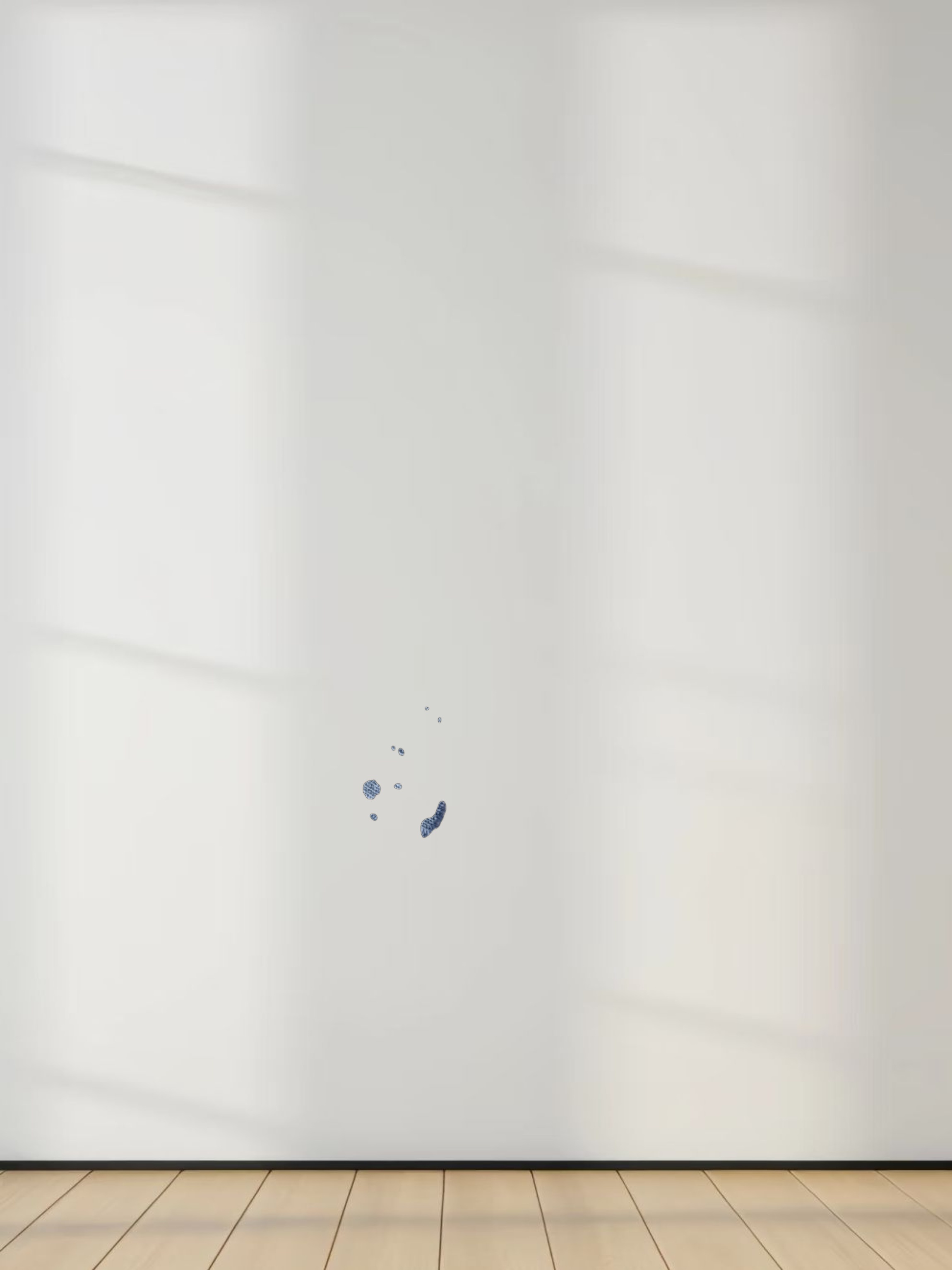 Ribbed High V Bomber-Denim Blue