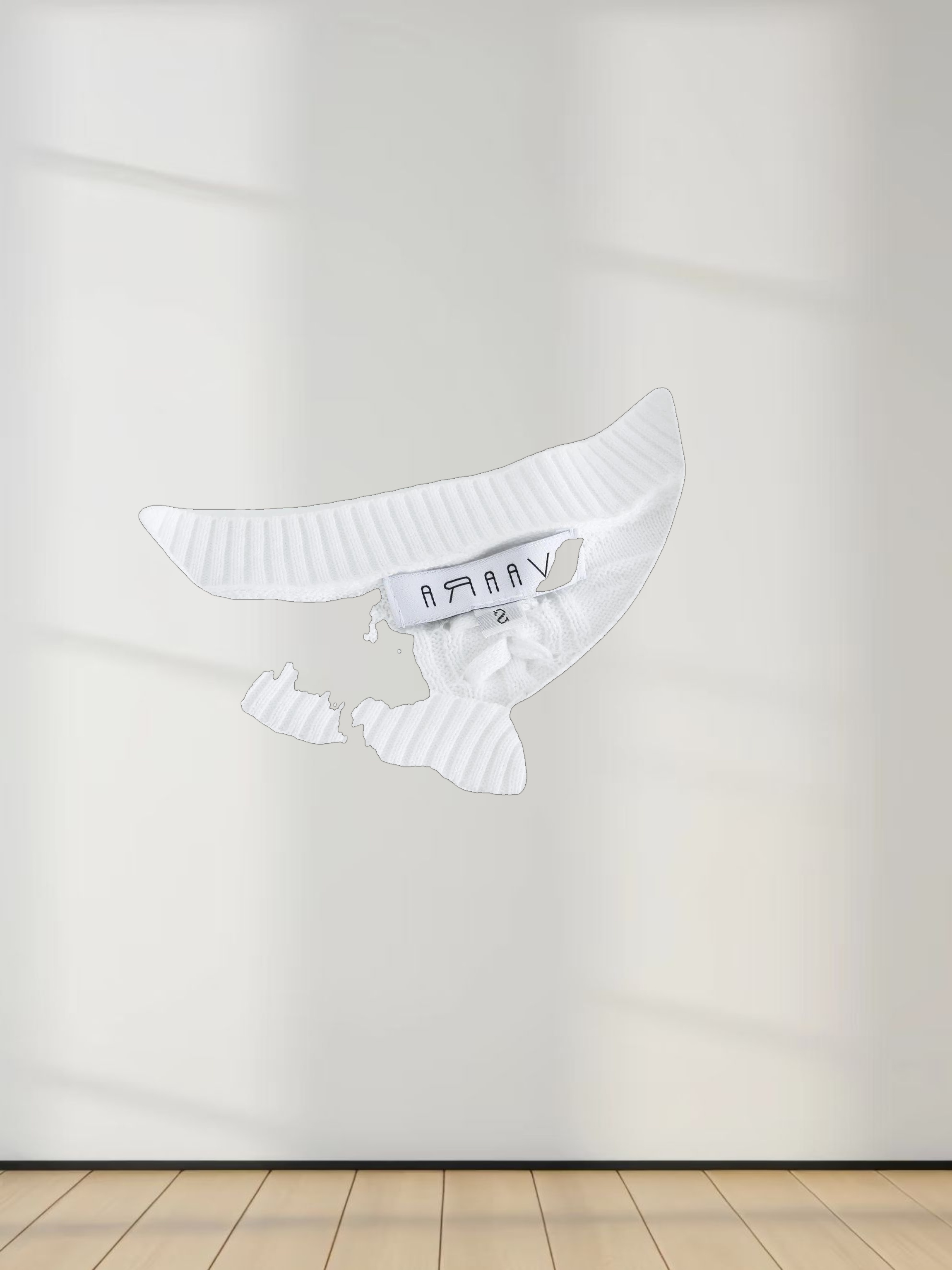 Cross Stitch Sweater-White