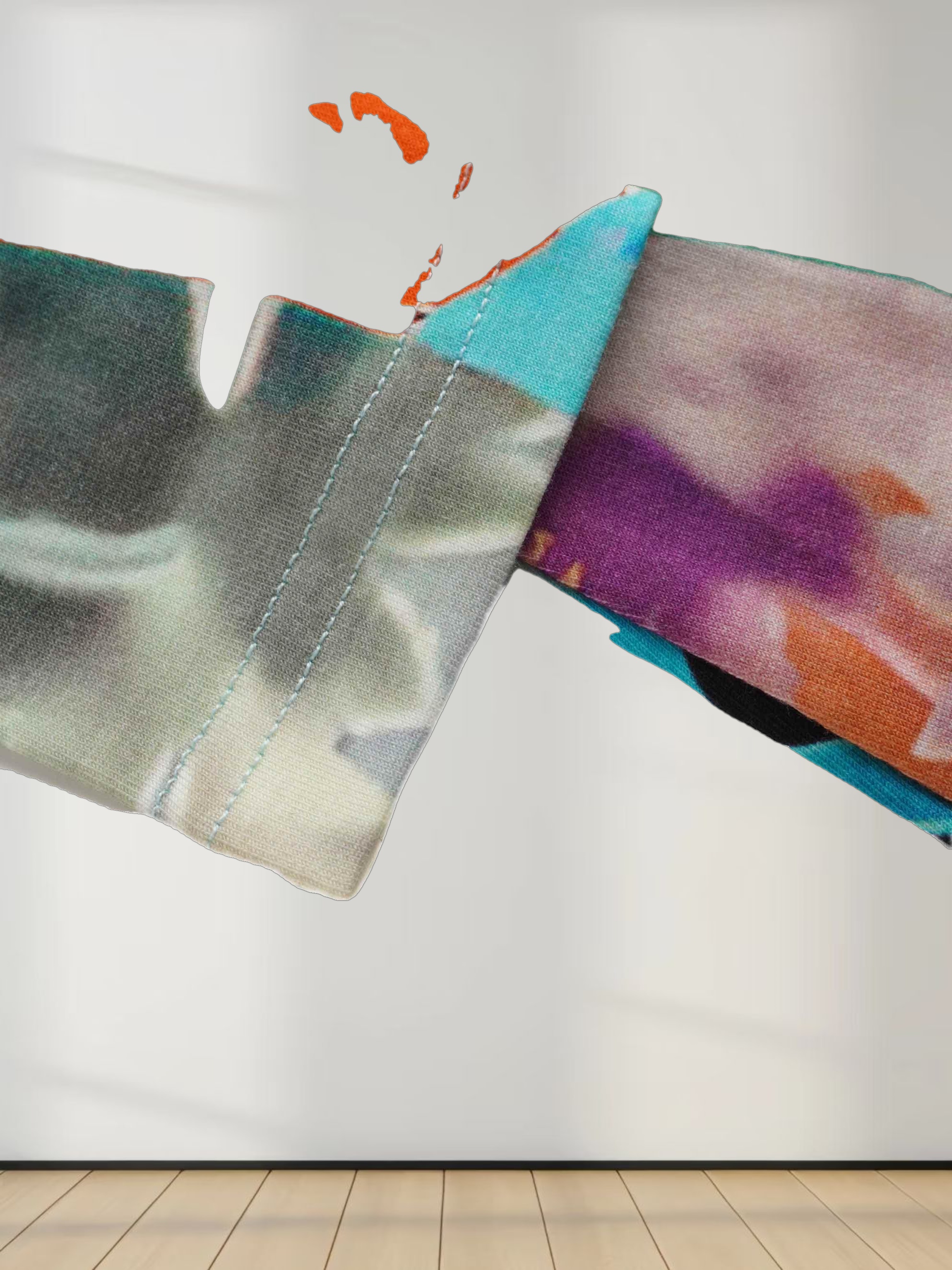 Printed Modal Turtleneck-Pop Art