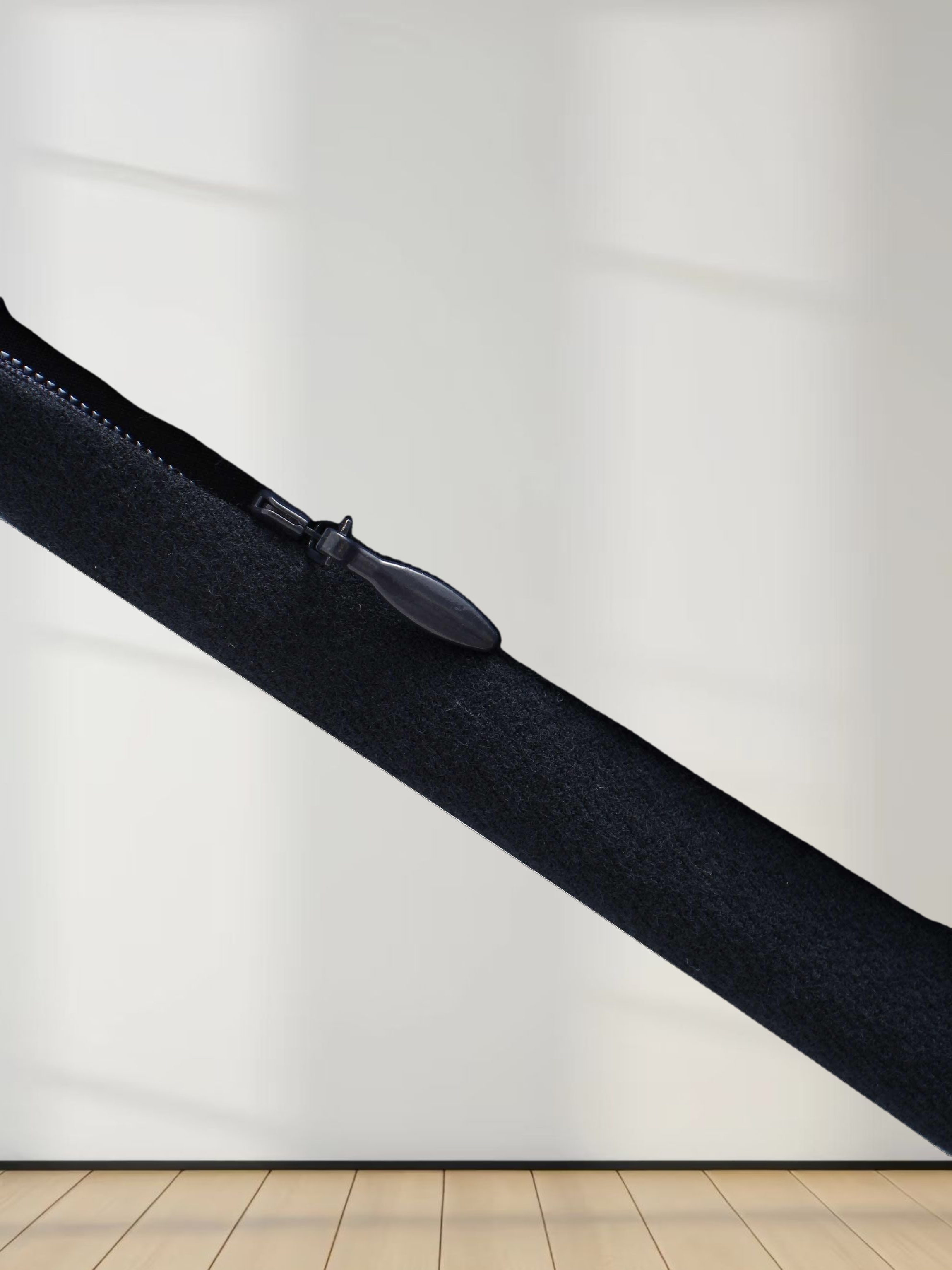 Basic A-Line Seamed Short Skirt-Navy