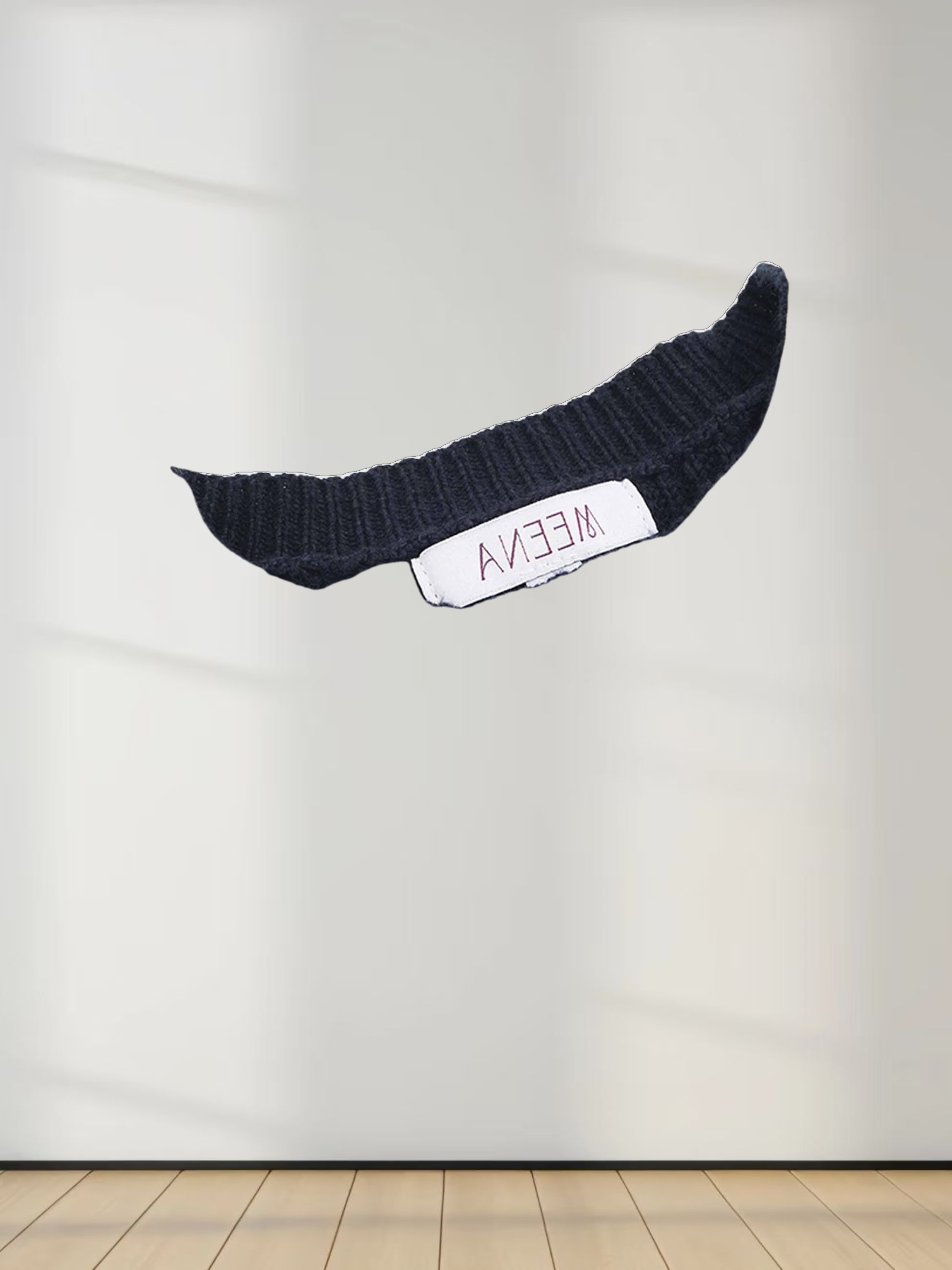 Puff Sleeve Sweater-Navy