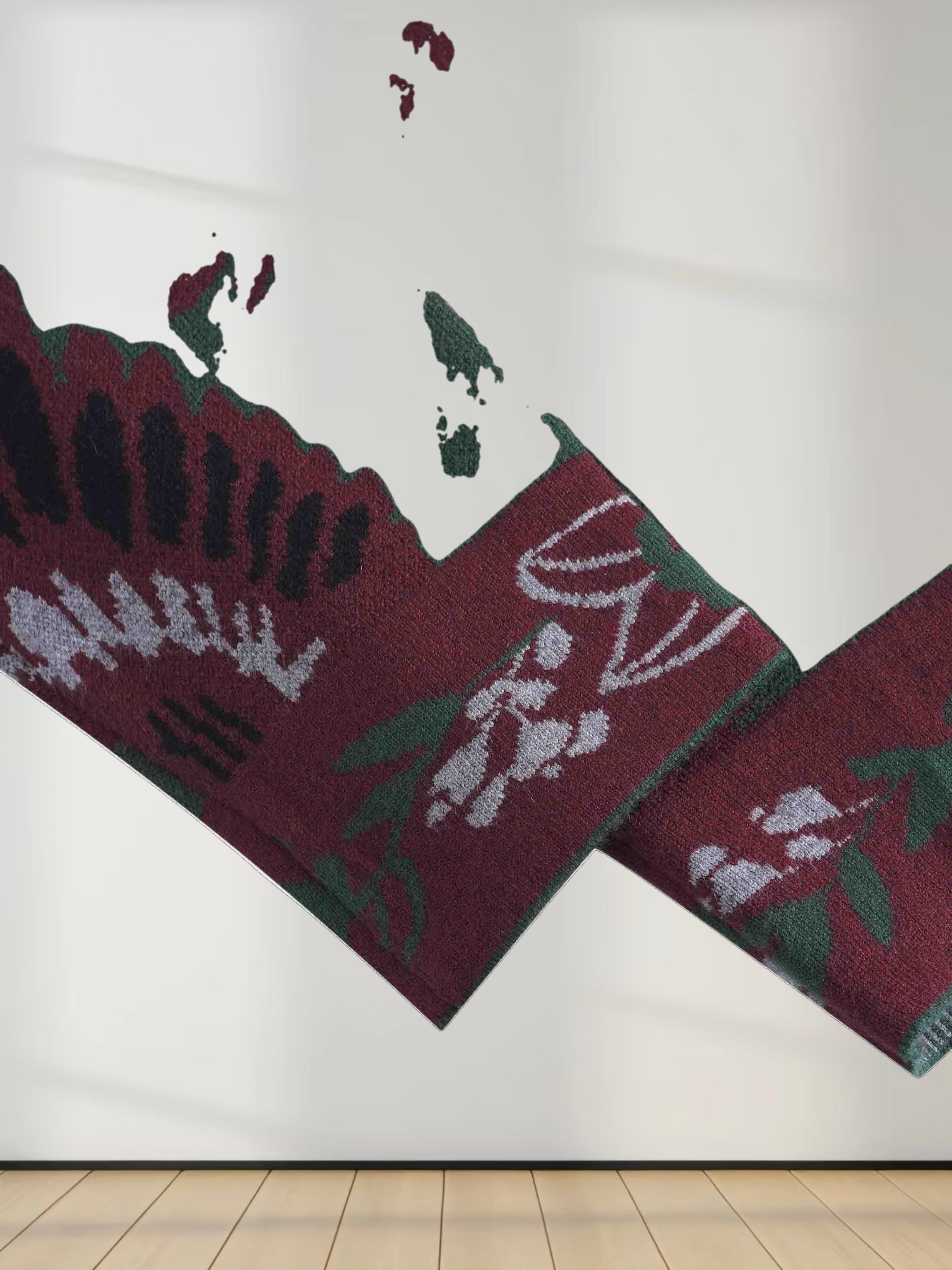 Puff Sleeve Knit Printed Cardigan-Autumn Vibes