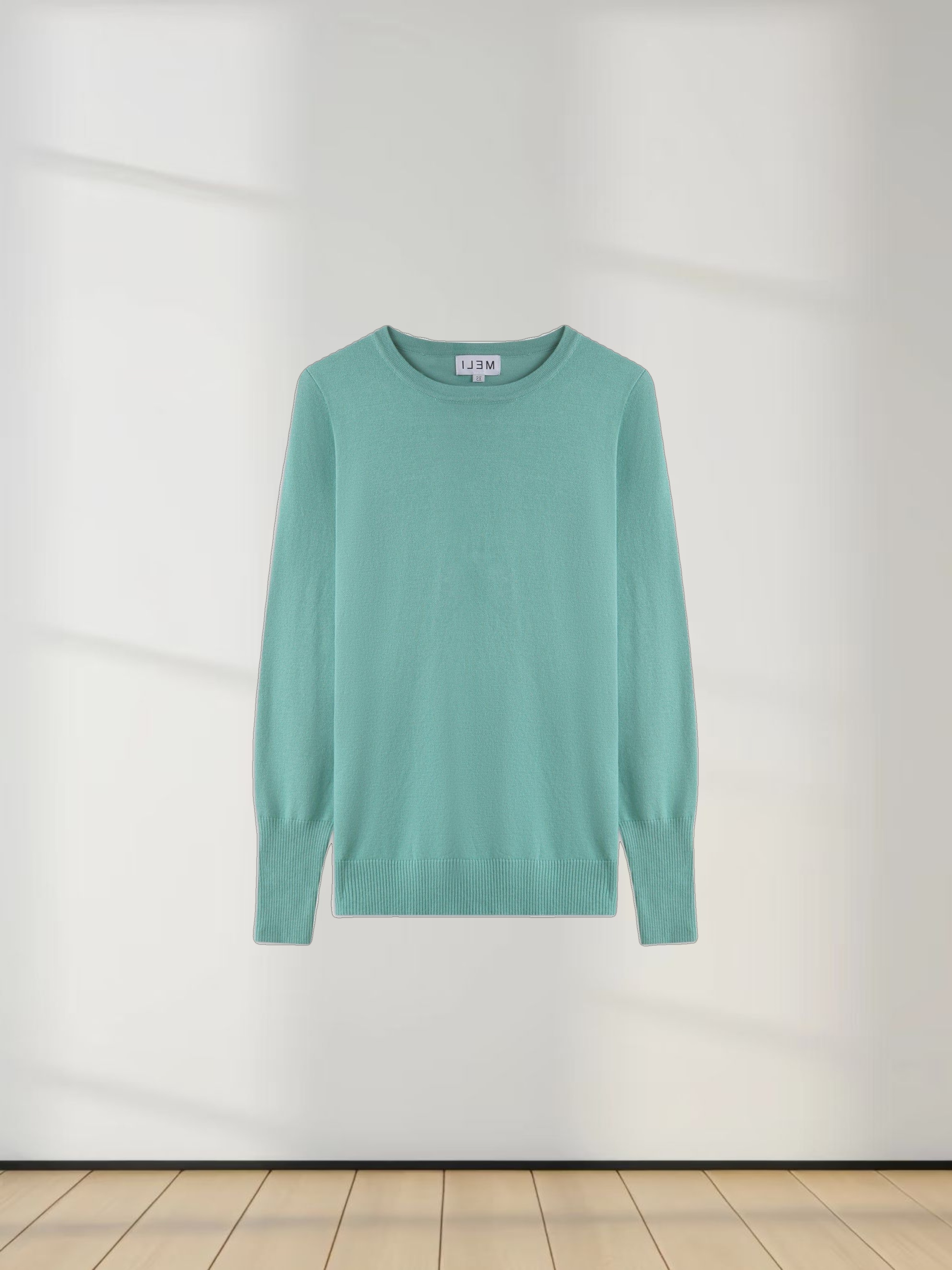 Basic Crew Sweater LS-Seafoam