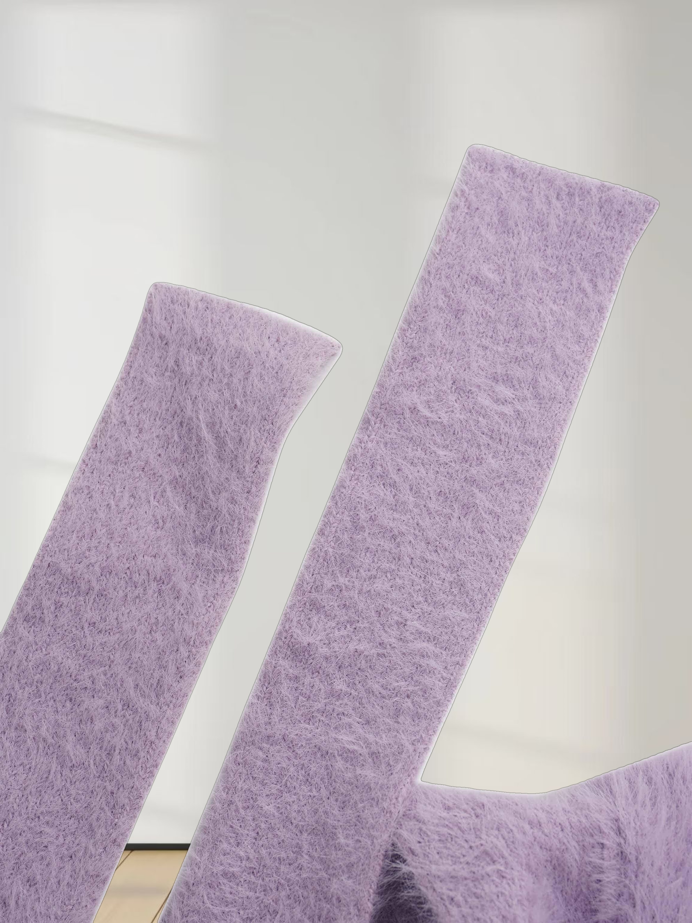 Mohair Shawl Collar Cardigan-Lavander