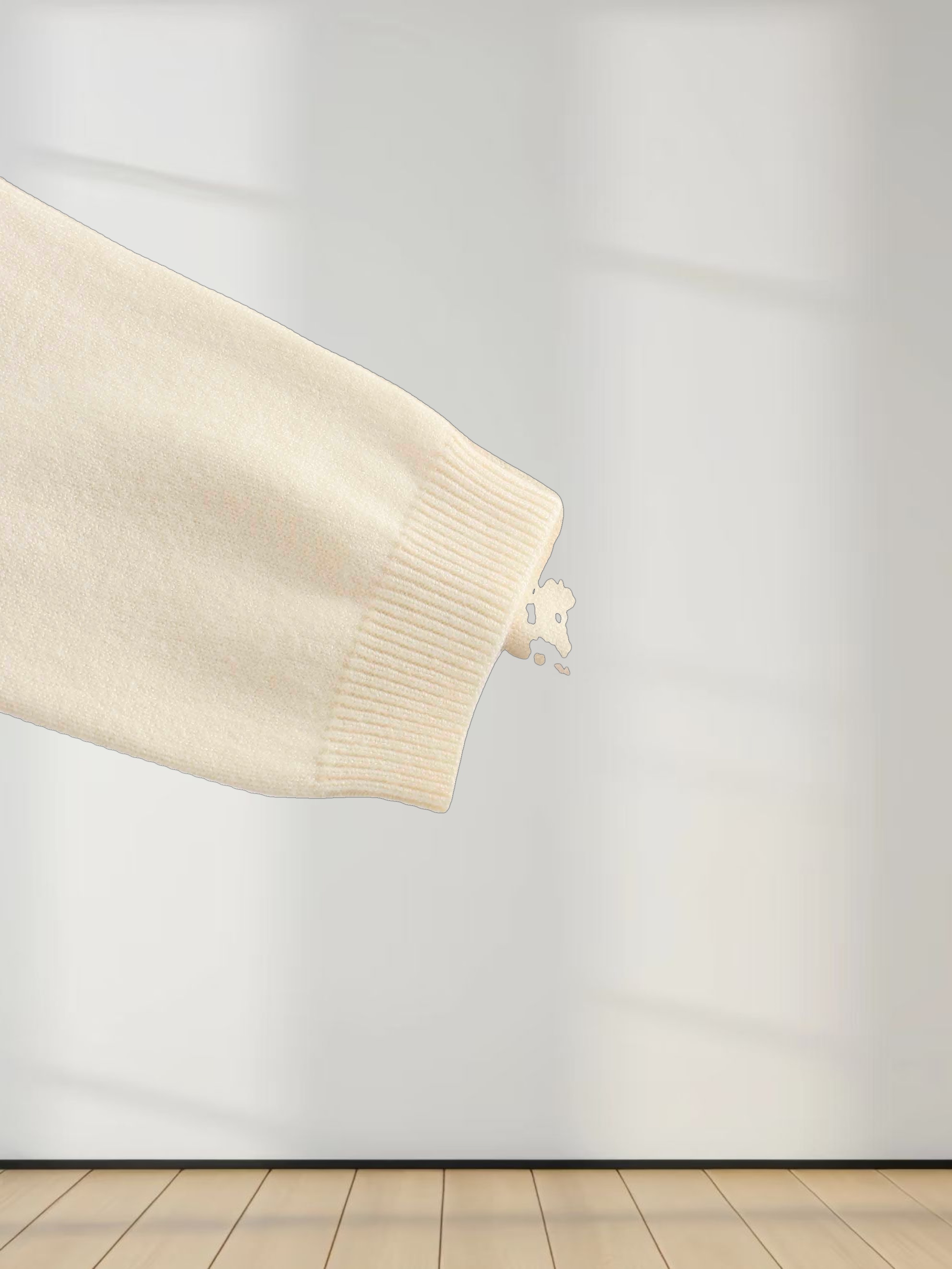 Embellished Crew Sweater-Ivory