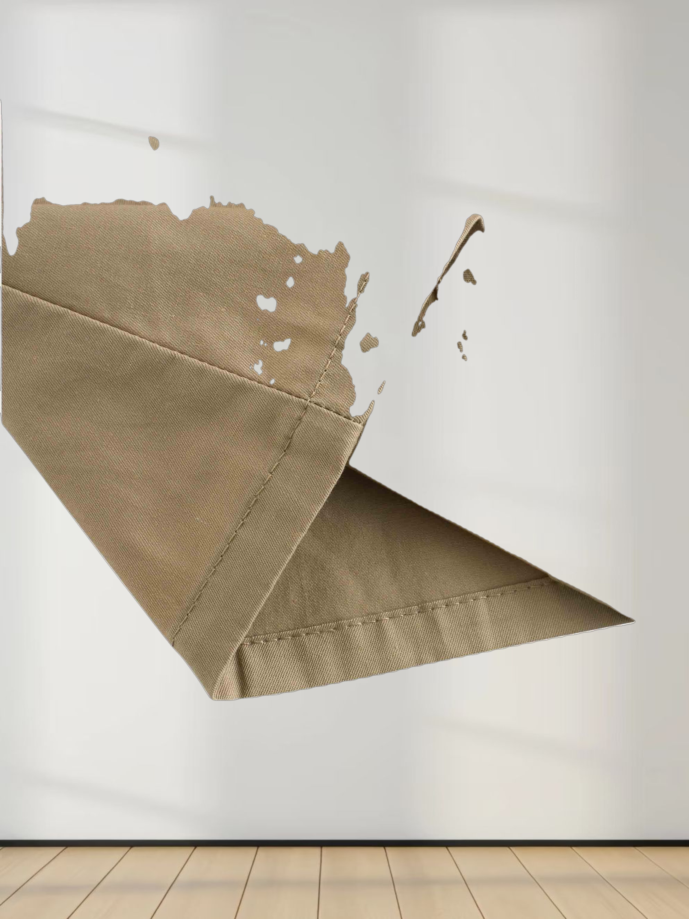 Stitch Down Cotton Pleated Skirt-Sand