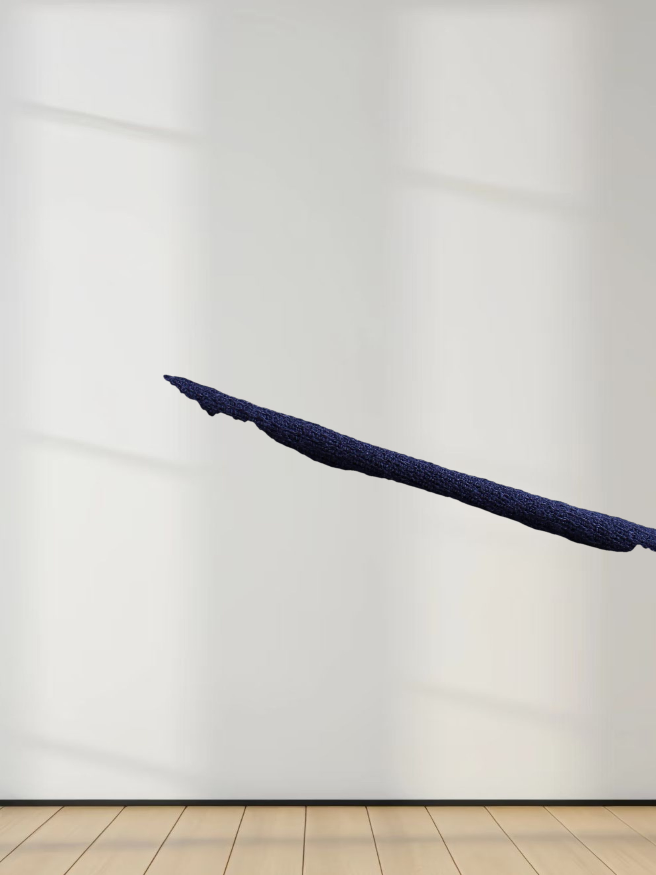 Crochet Puff Flower Sweater Set-Navy