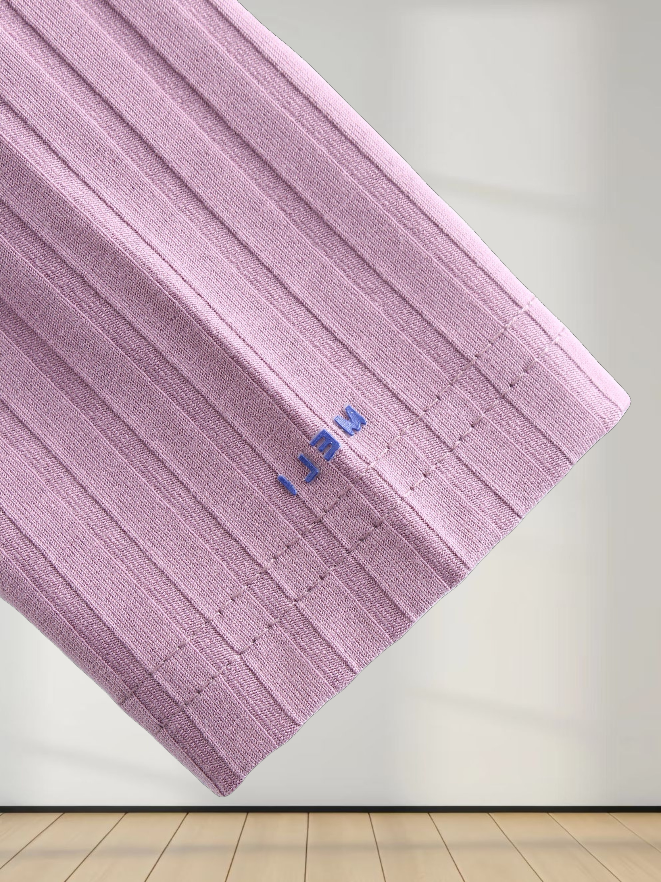 Ribbed High V Bomber-Lavender