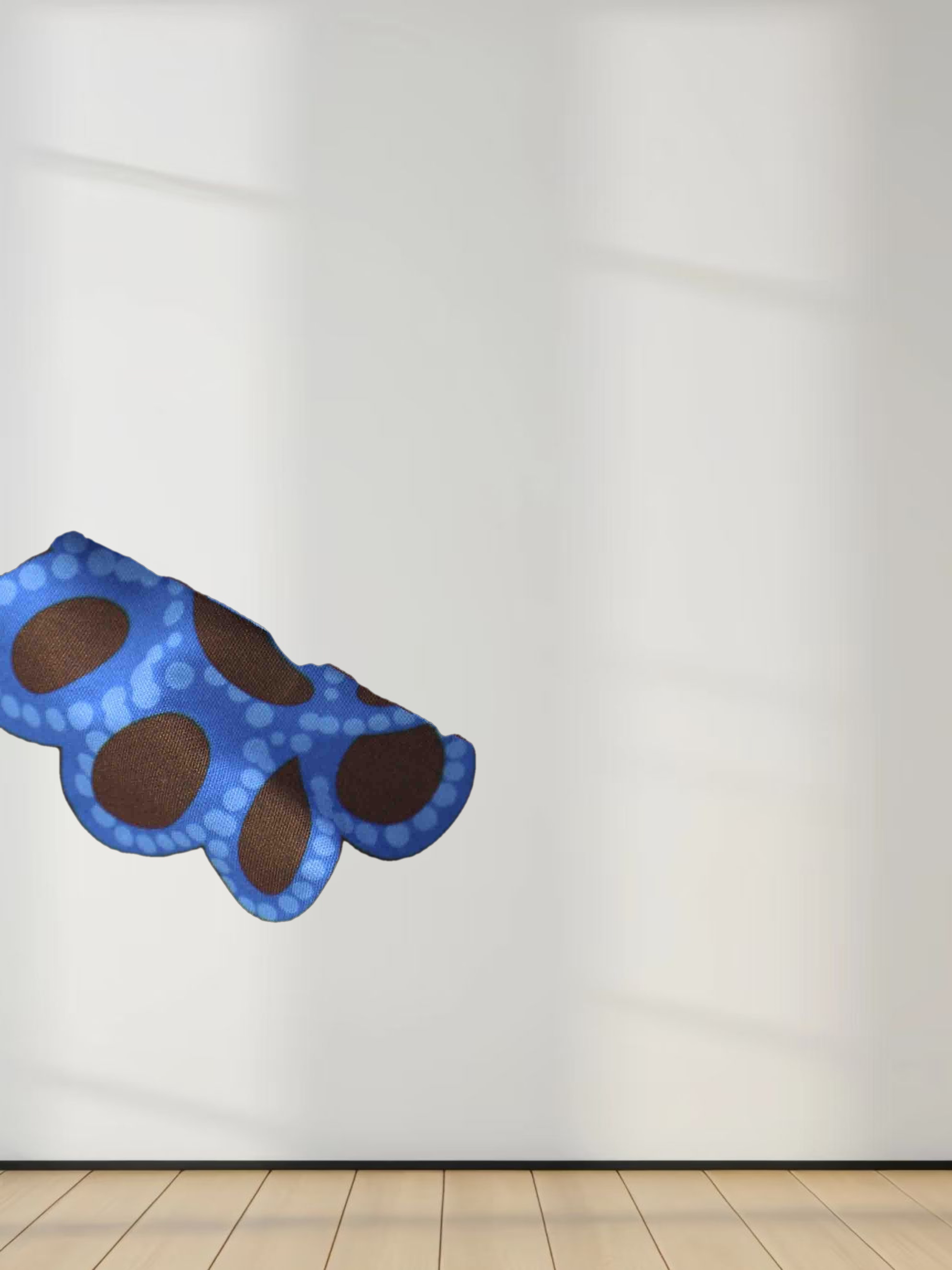 Elastic Waist Tiered Shirtdress-Brown/Blue Floral