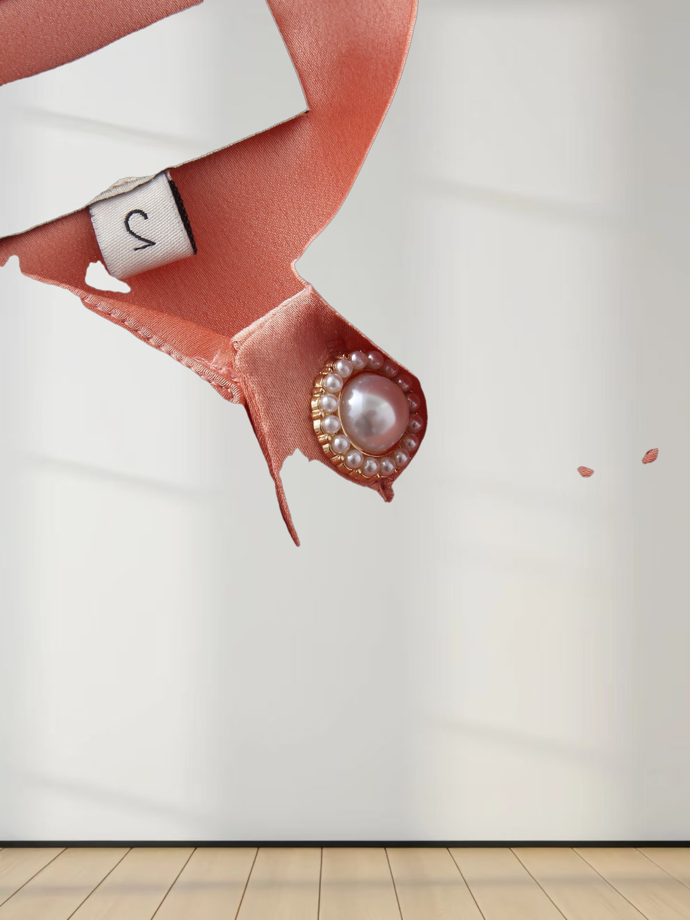 Micro Pleat Dress-Peach