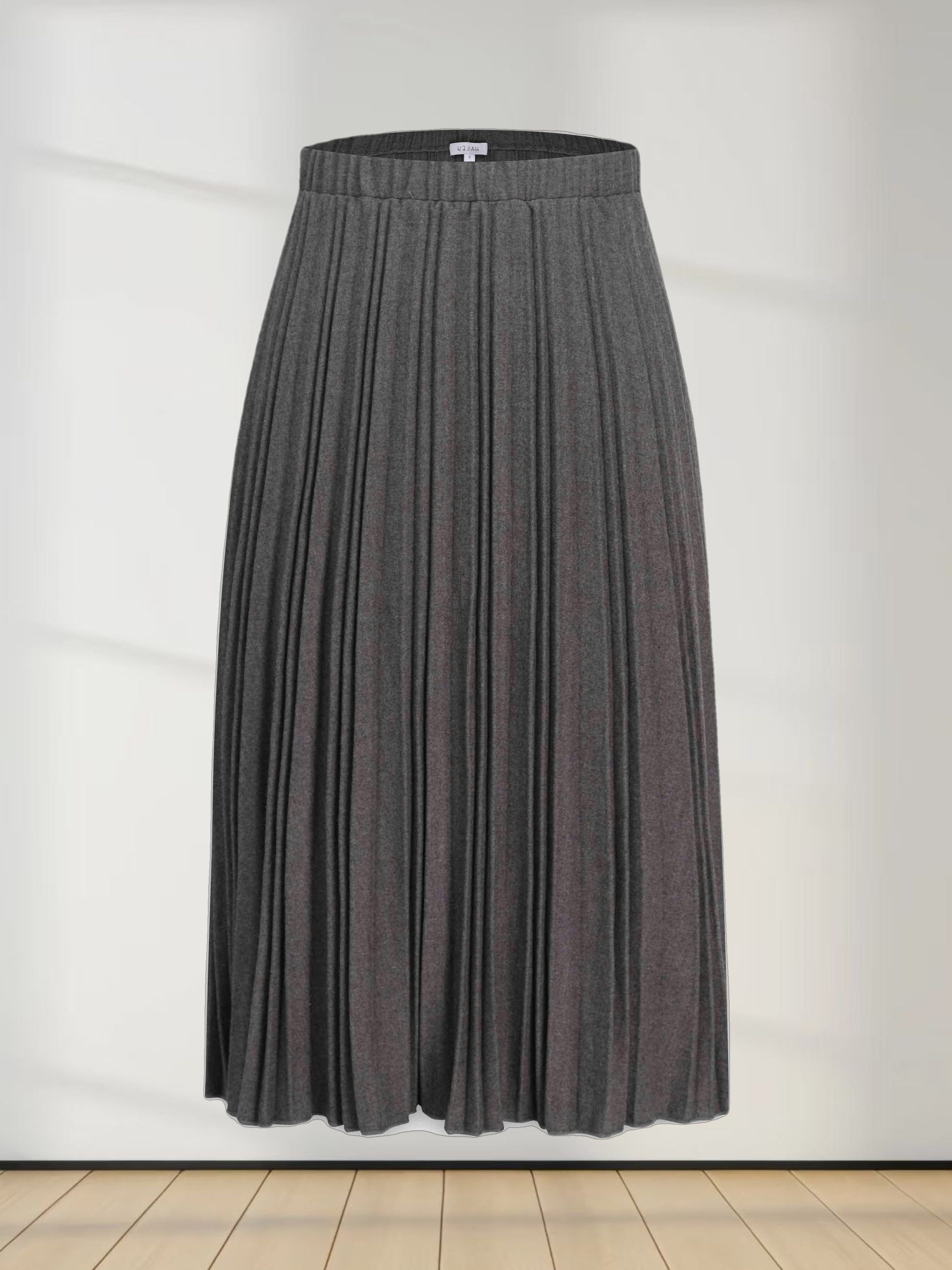 Wool Blend Pleated Skirt 25.5