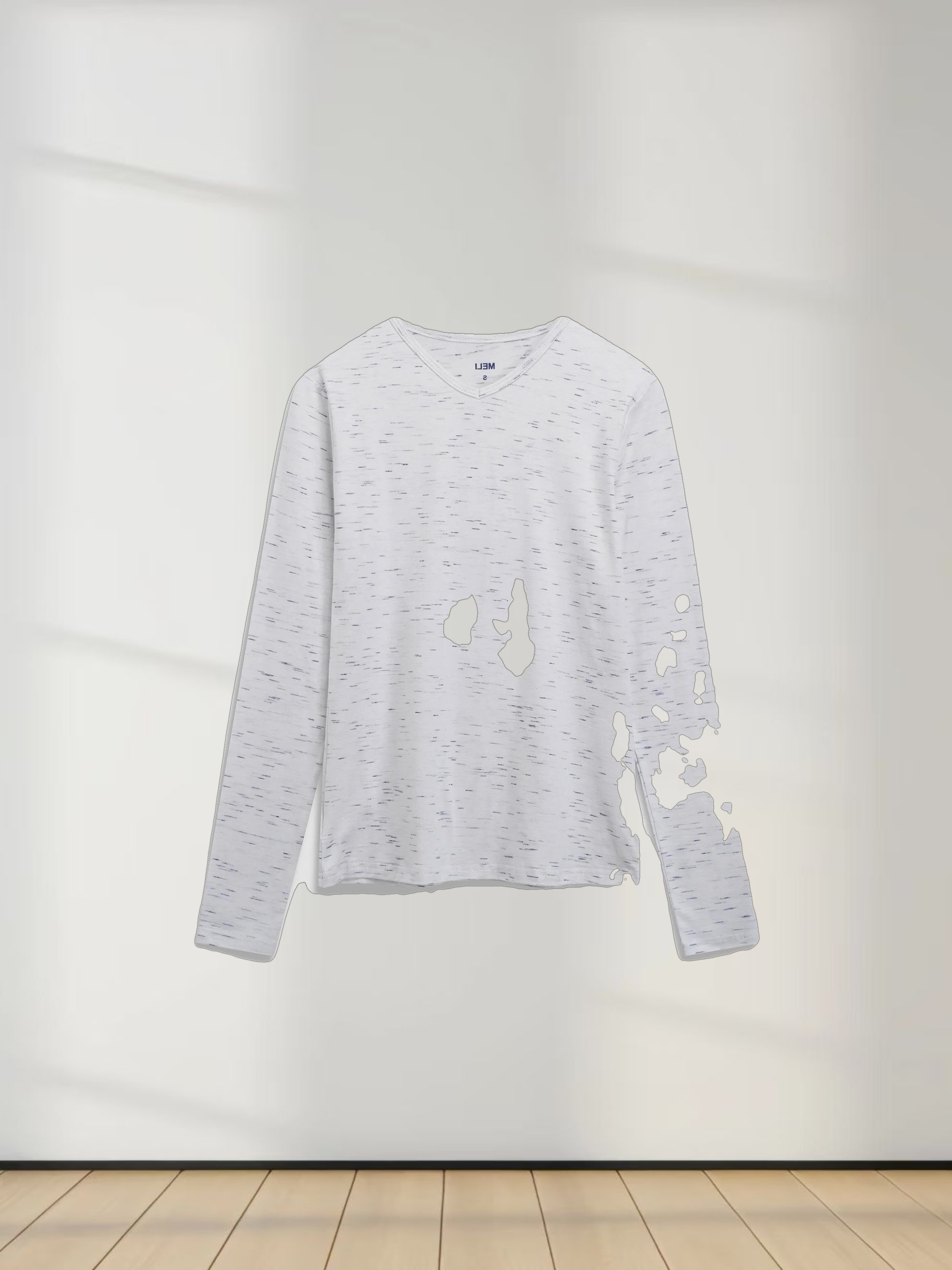 Spaced Dyed Tee-White