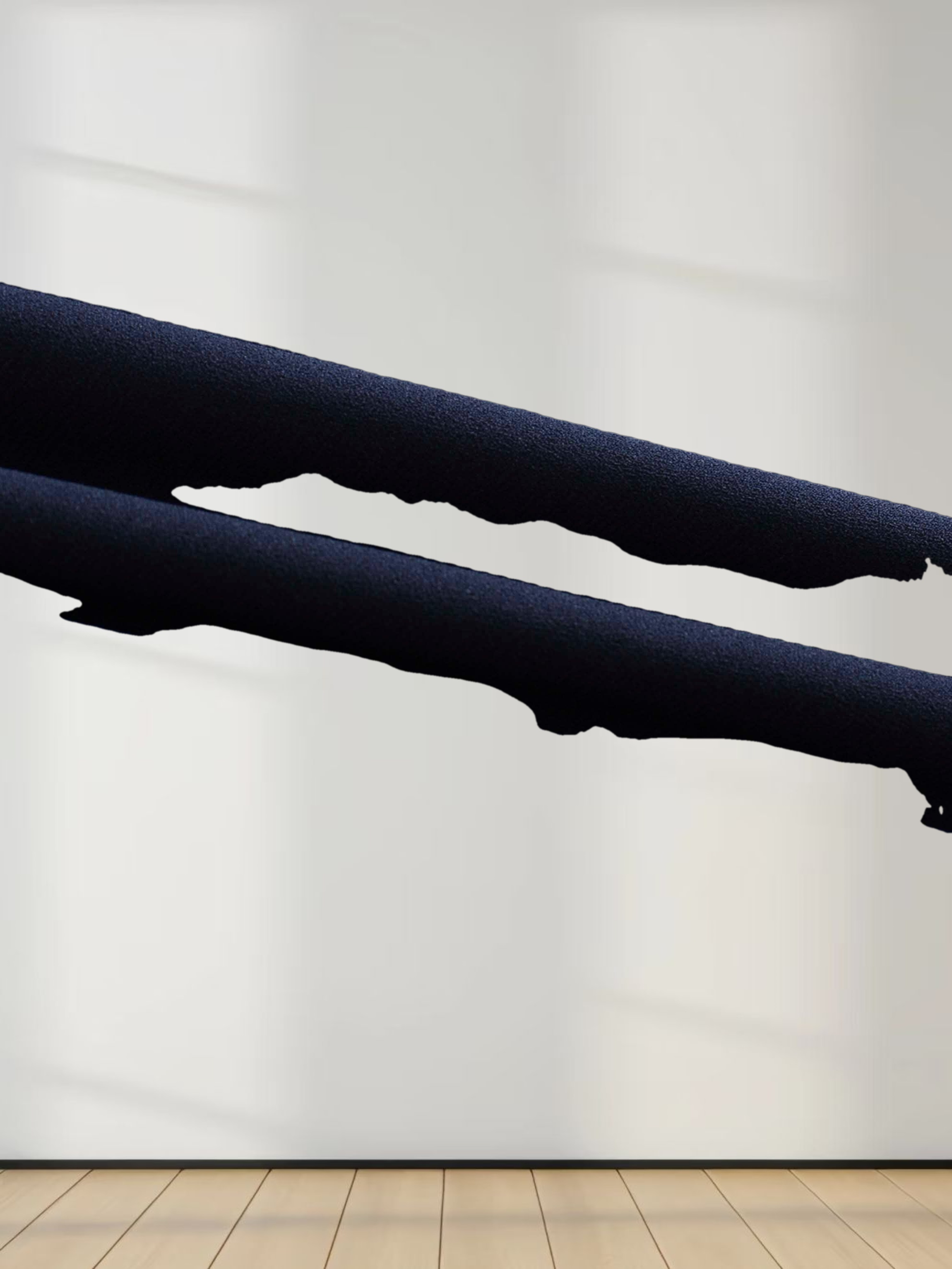 Side Button Yoke Skirt-Navy