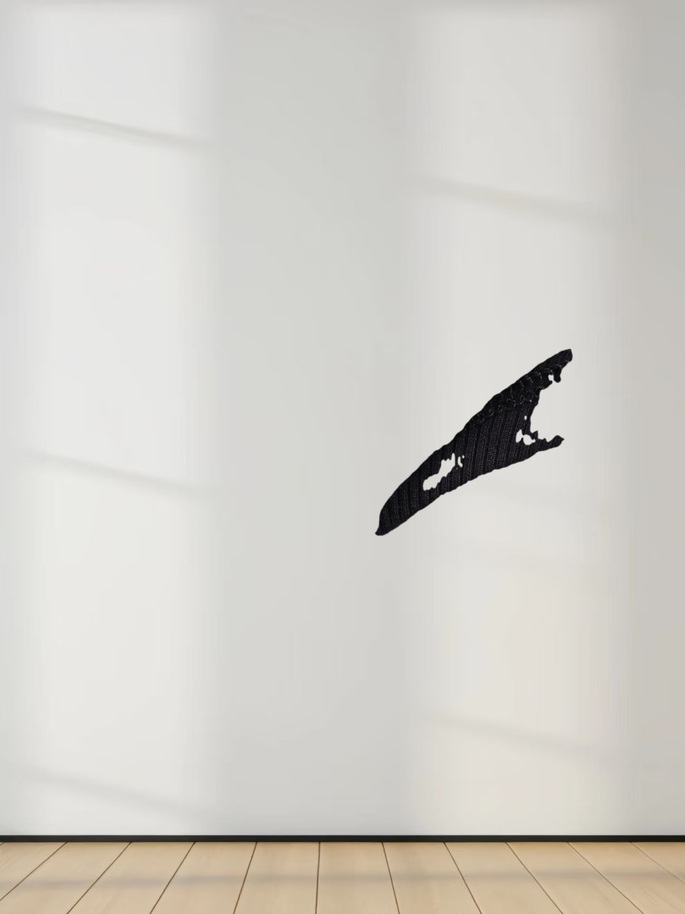 Ribbed Swing Tee-Black