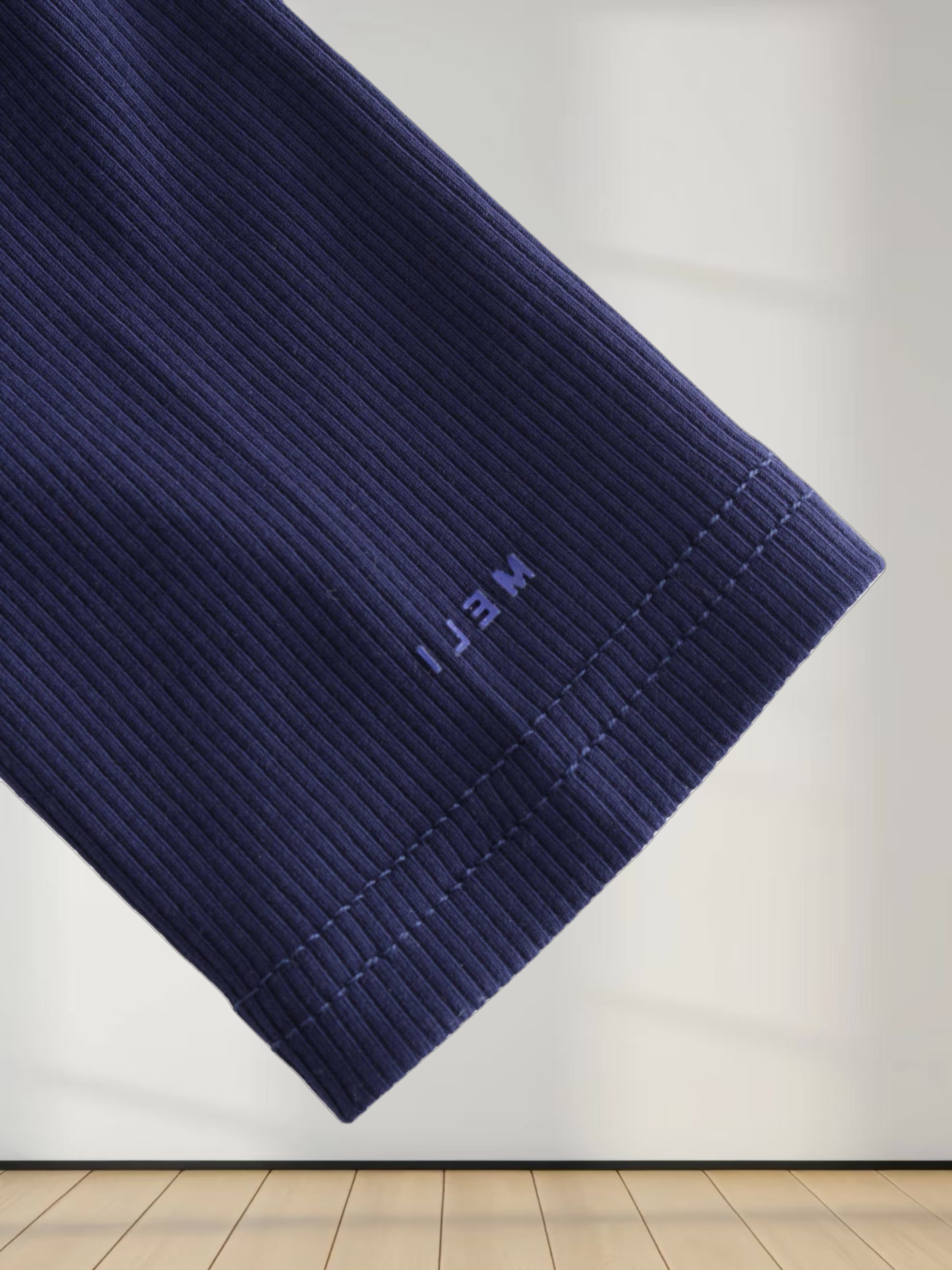 CREW RIBBED DOLMAN-NAVY