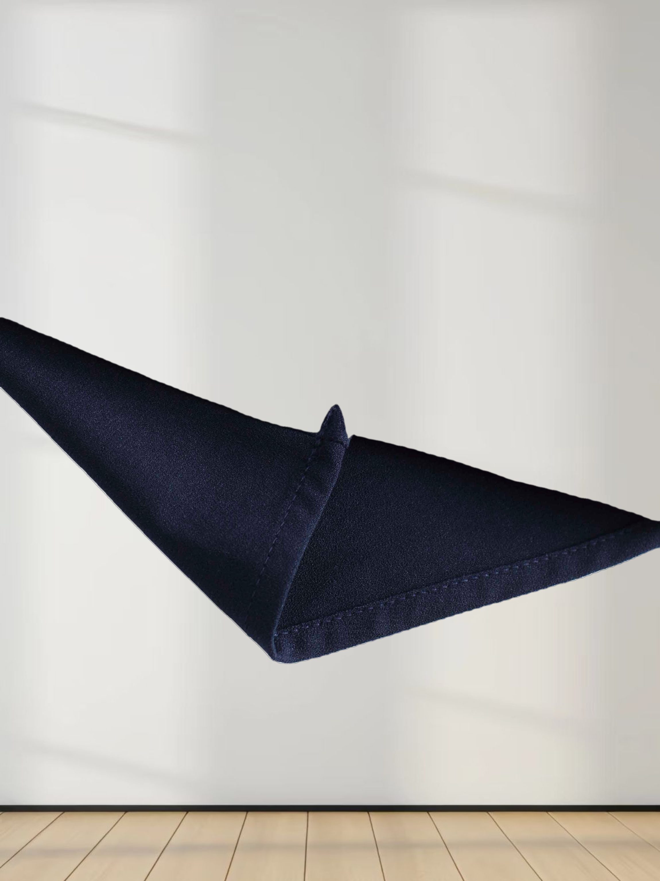 Side Button Yoke Skirt-Navy