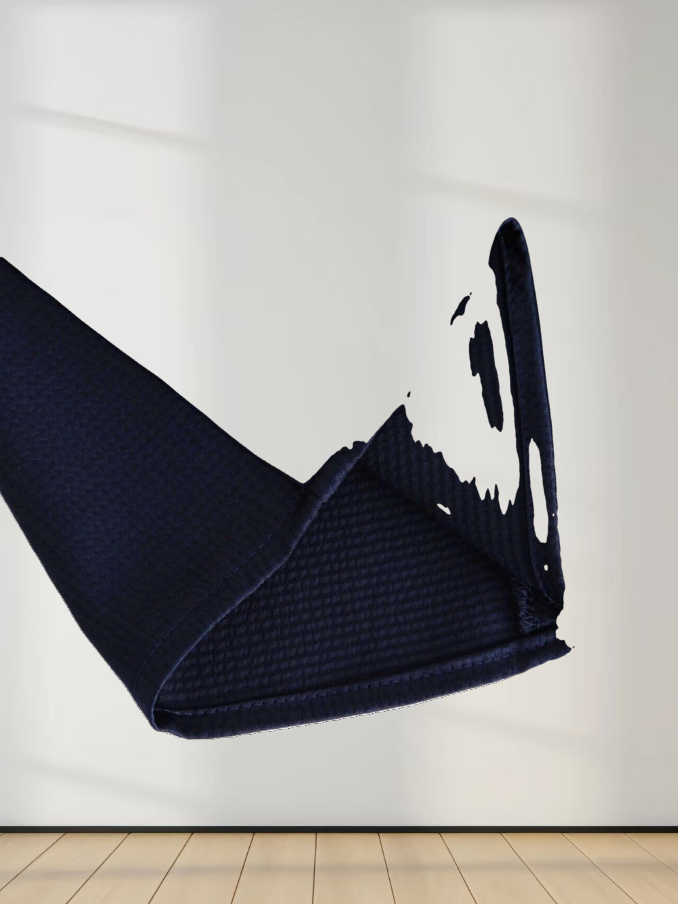 Beaded Trim Skirt-Navy