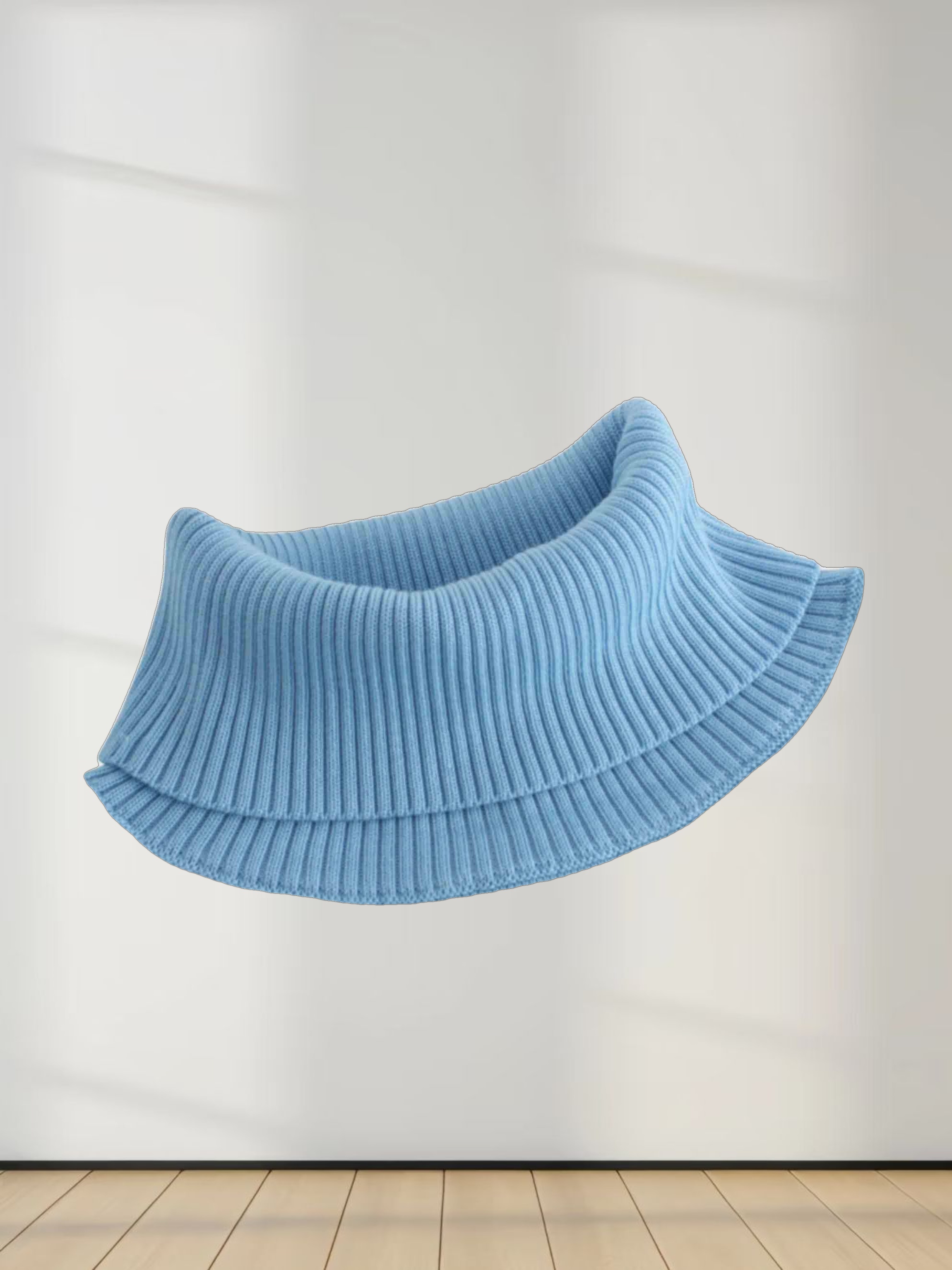 Sequin Trim Sweater-Ice Blue