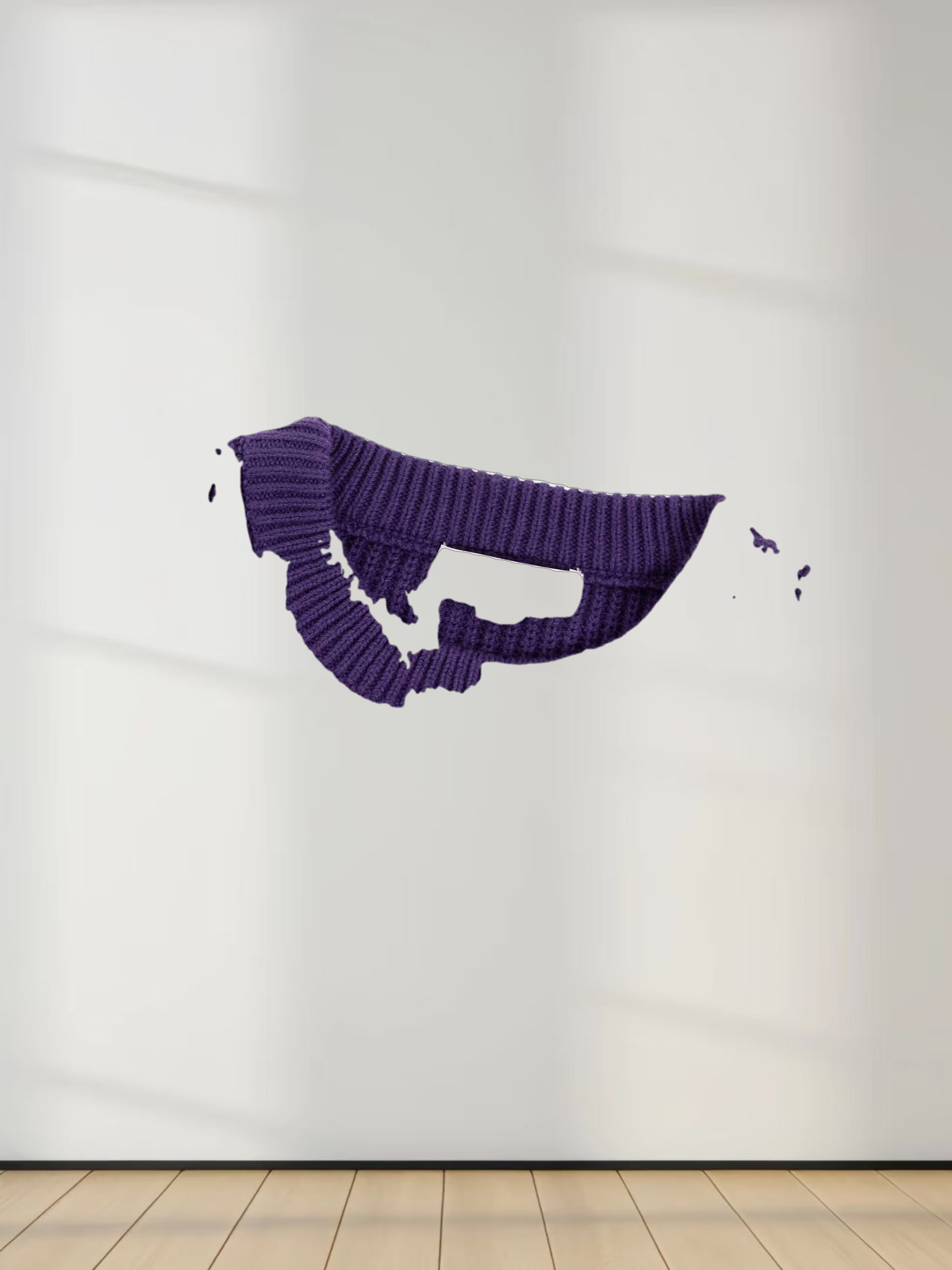 Bow Ribbon Sweater-Purple/Purple