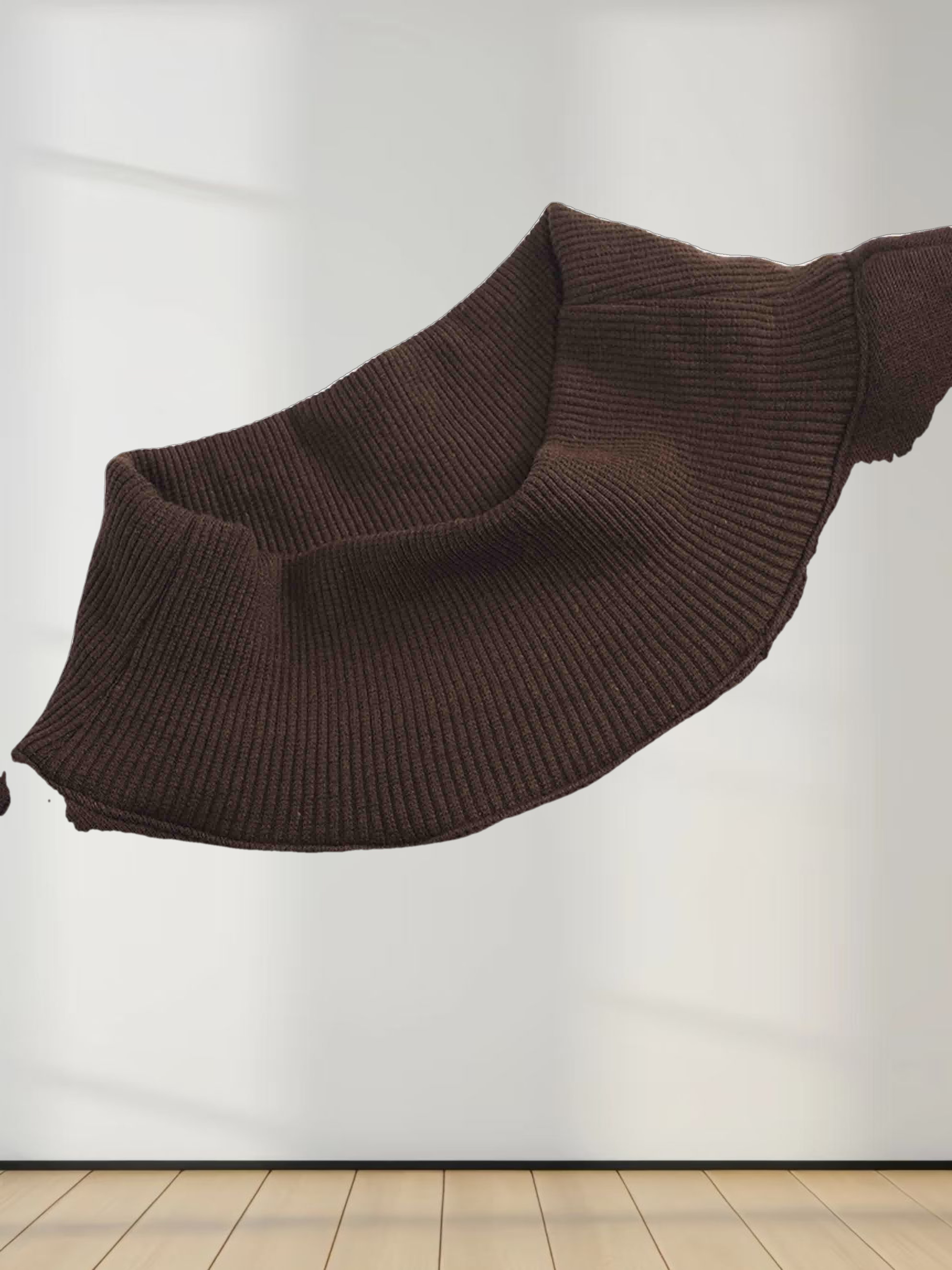 Embossed Crown Sweatshirt-Brown