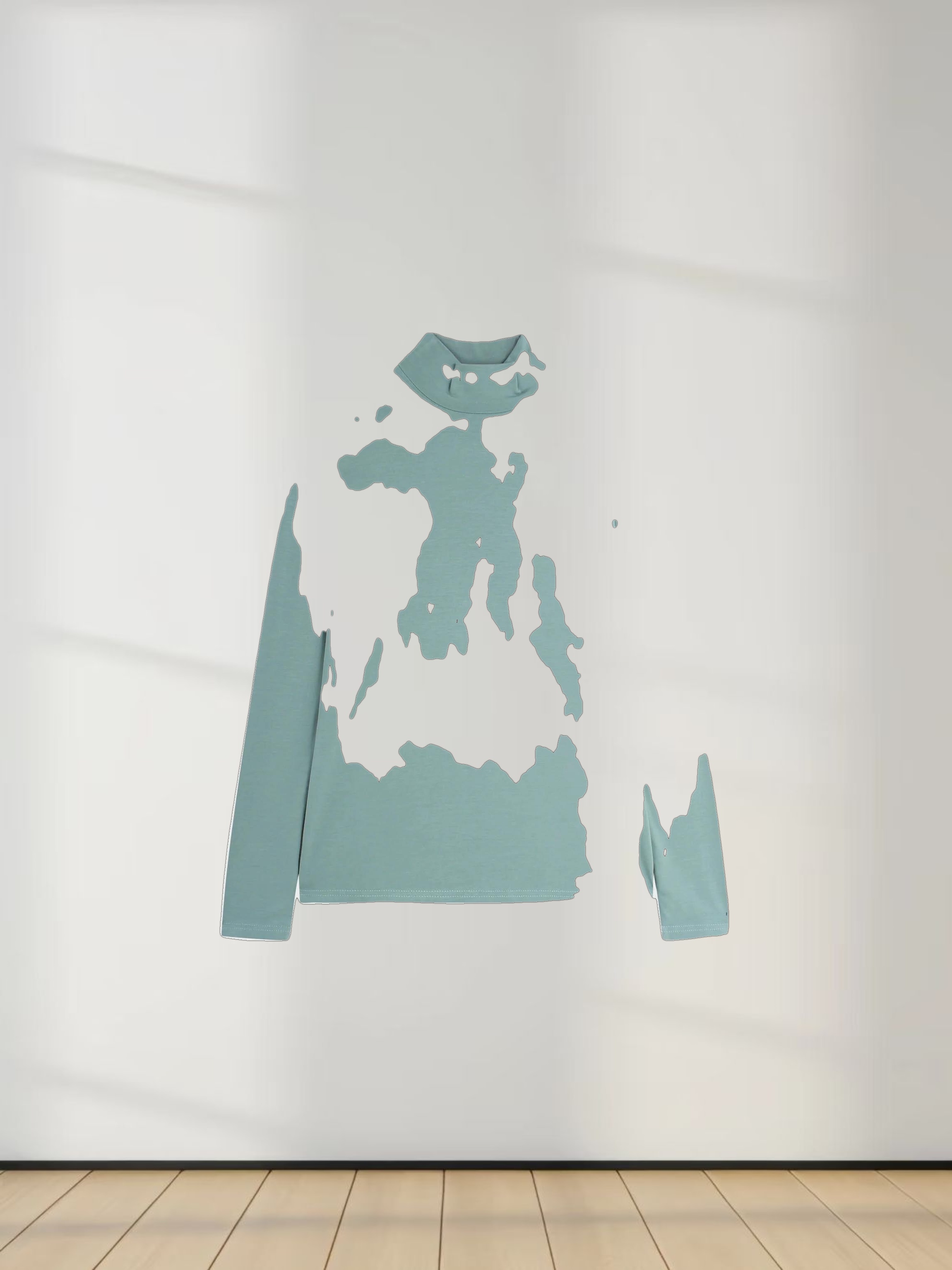 Modal Turtleneck Long Sleeve-Seafoam