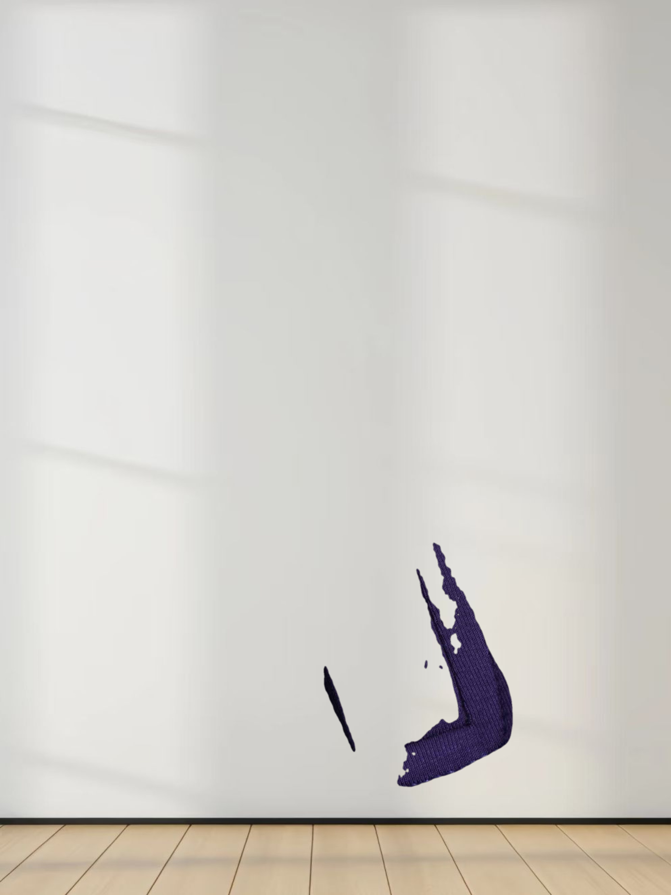 SIDE ELASTIC TEE-NAVY