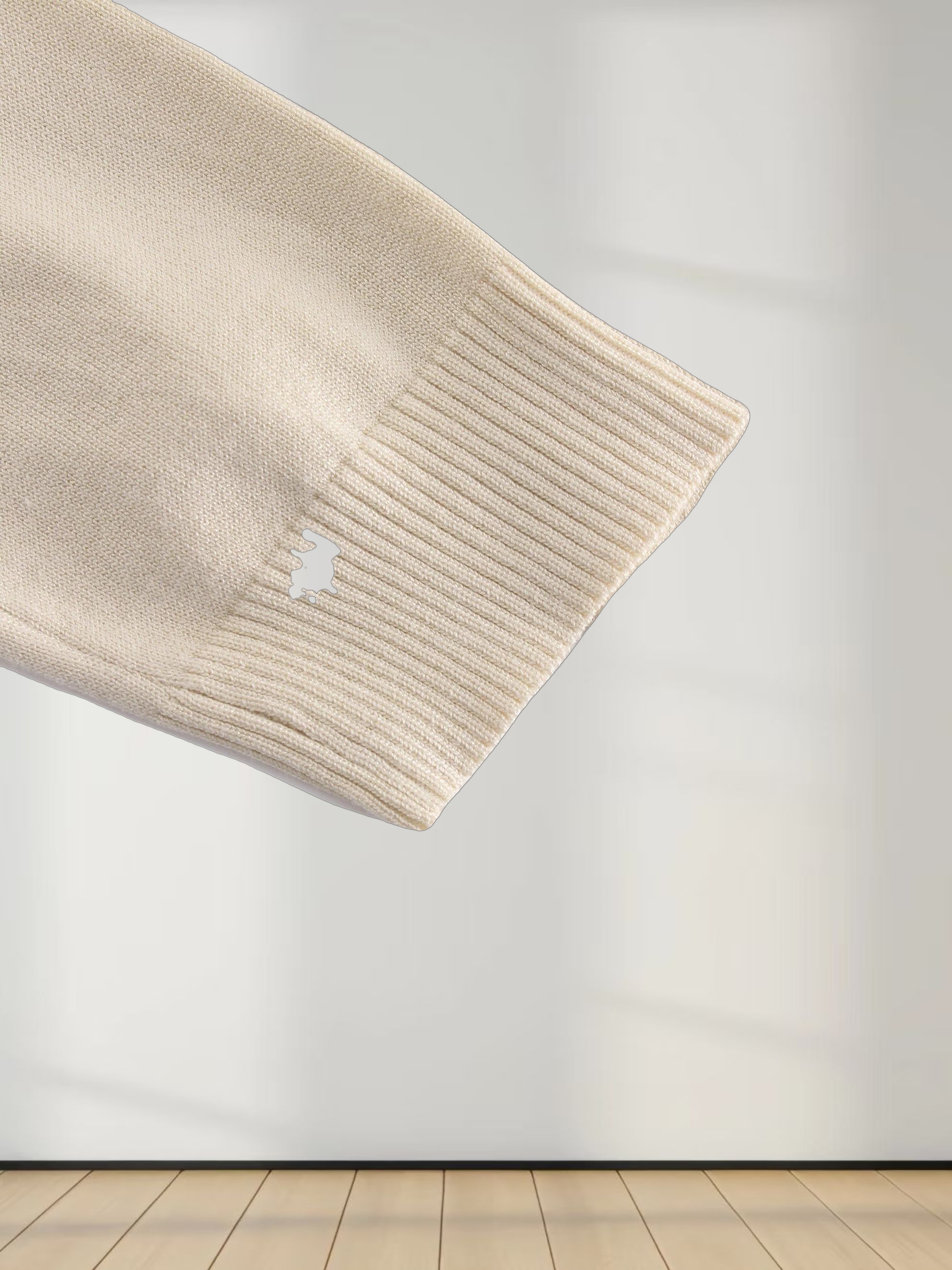 Basic Crew Sweater 3Q-Ivory