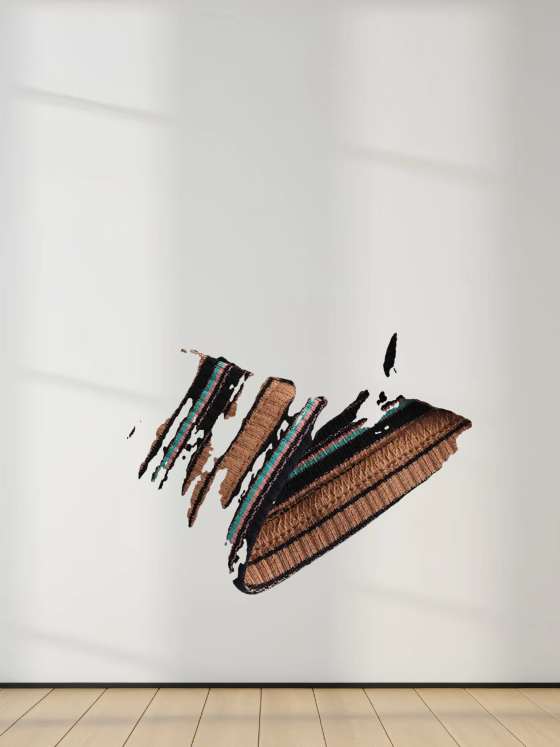 Striped Wrap Tee-Caramel