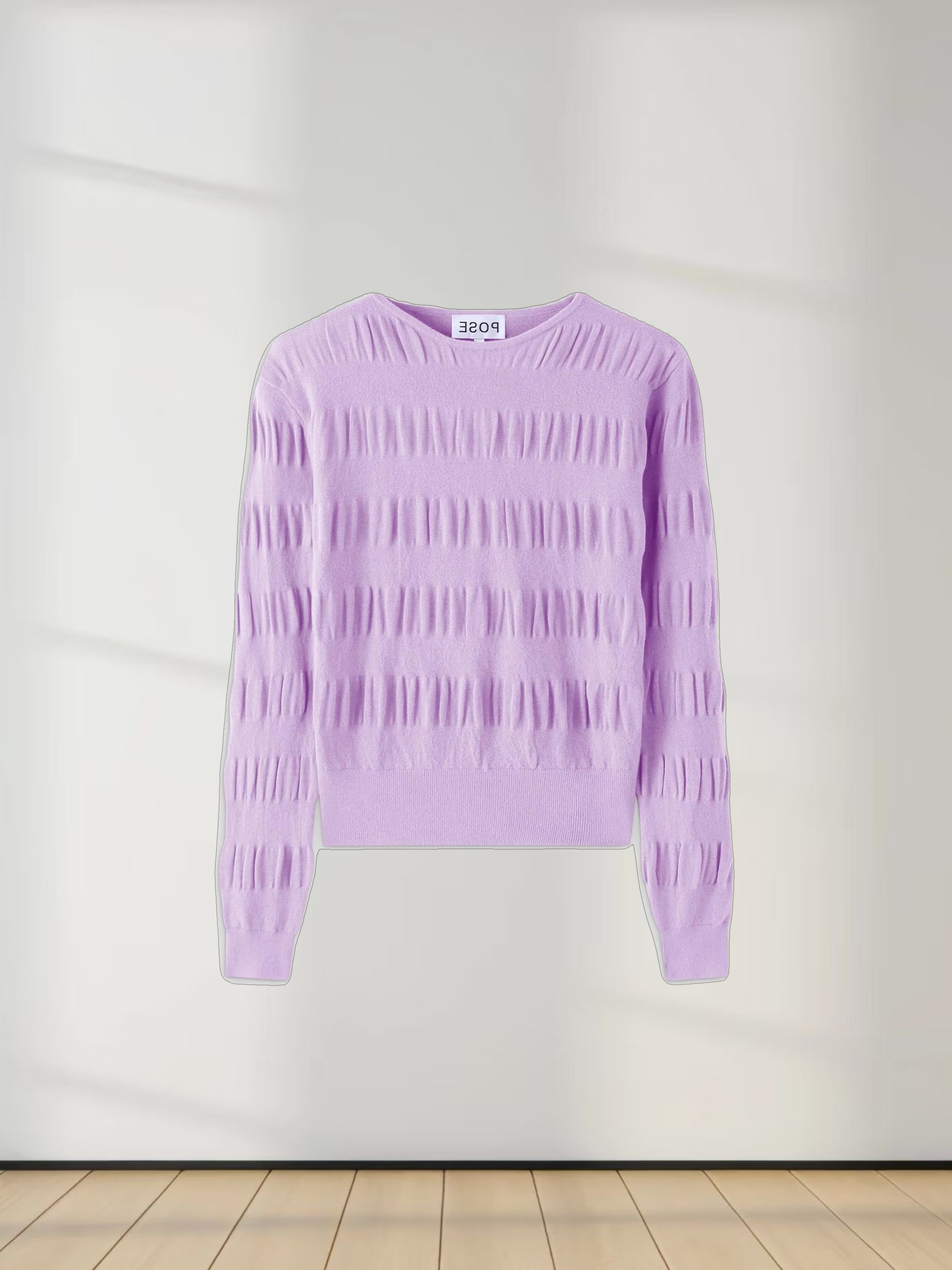 Ruched Sweater-Lilac