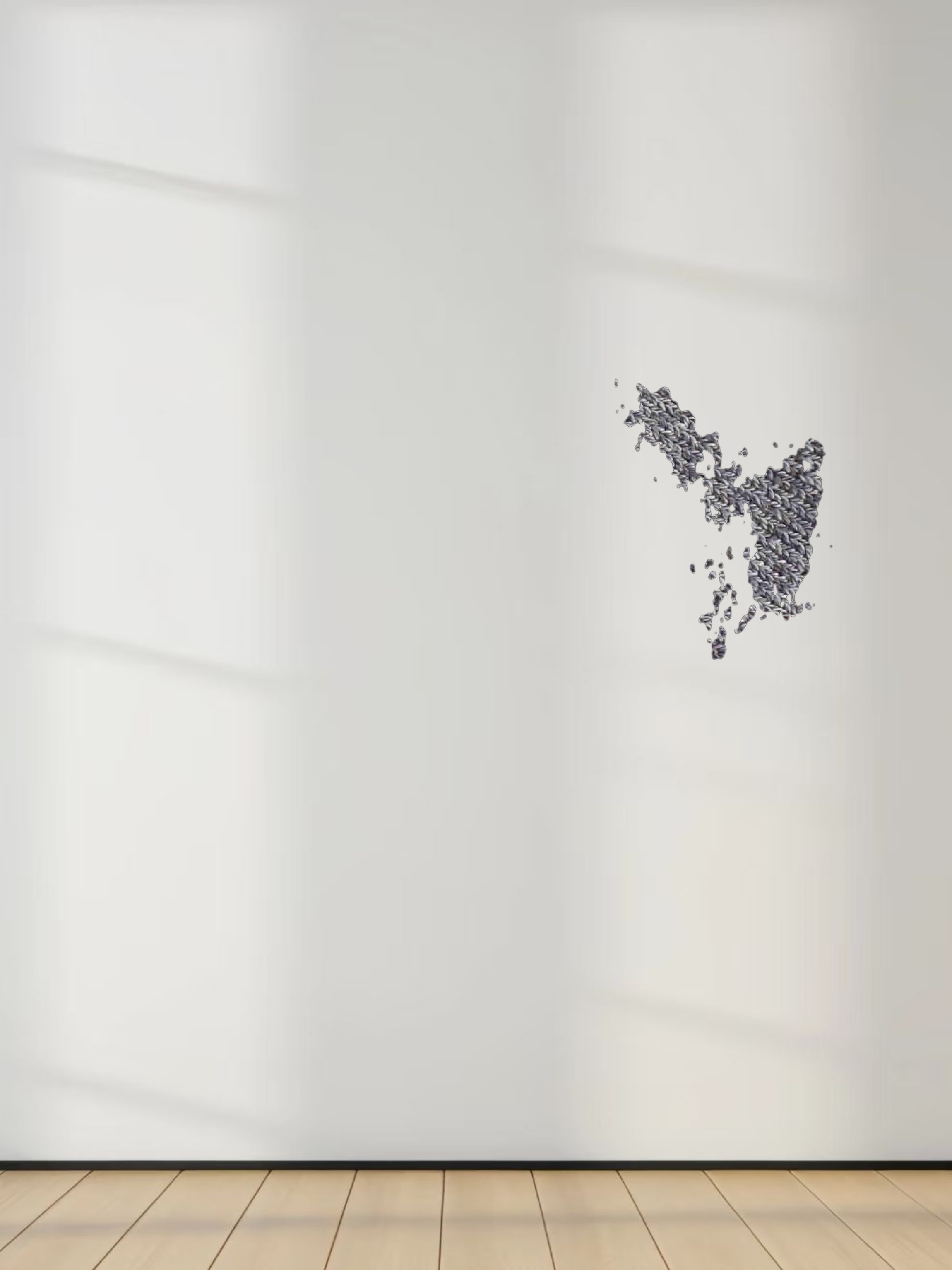 Scallop Edge Crew Cardigan SHORT-Heather Grey