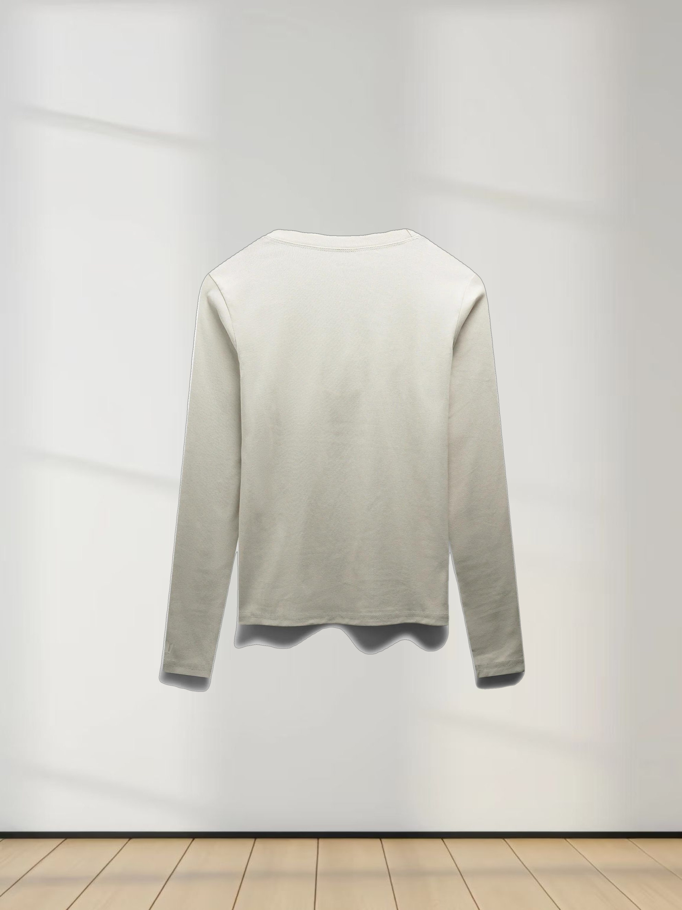 CLASSIC TEE LONG SLEEVE-BEIGE