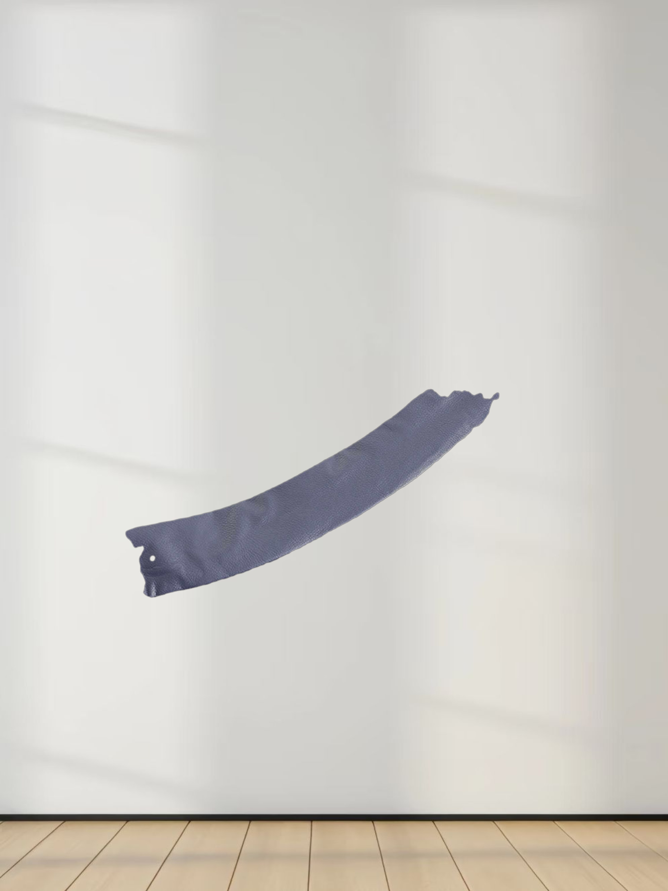 Accordion Pleated Faux Leather Skirt-Navy