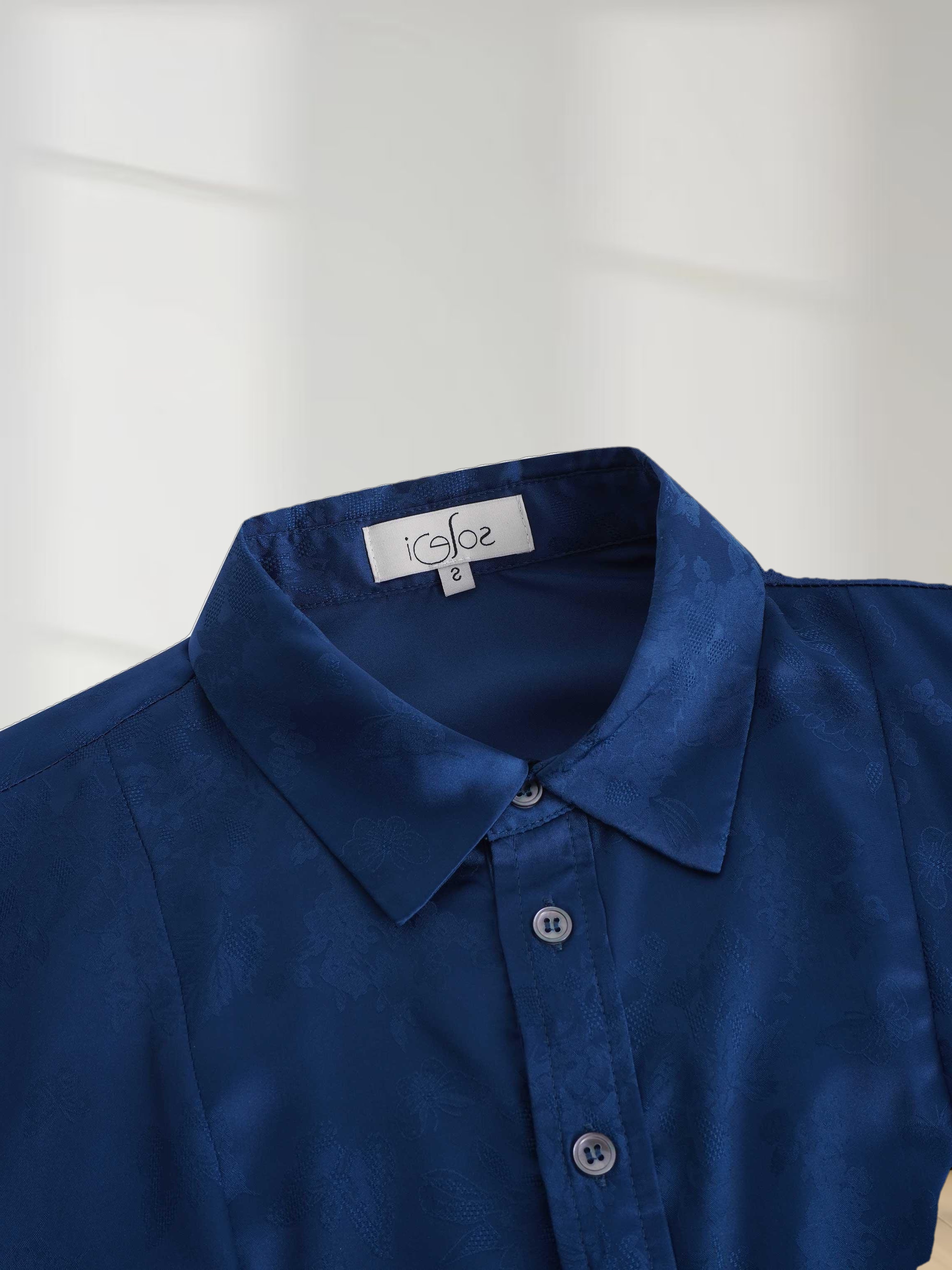 A Line Shirtdress-Teal