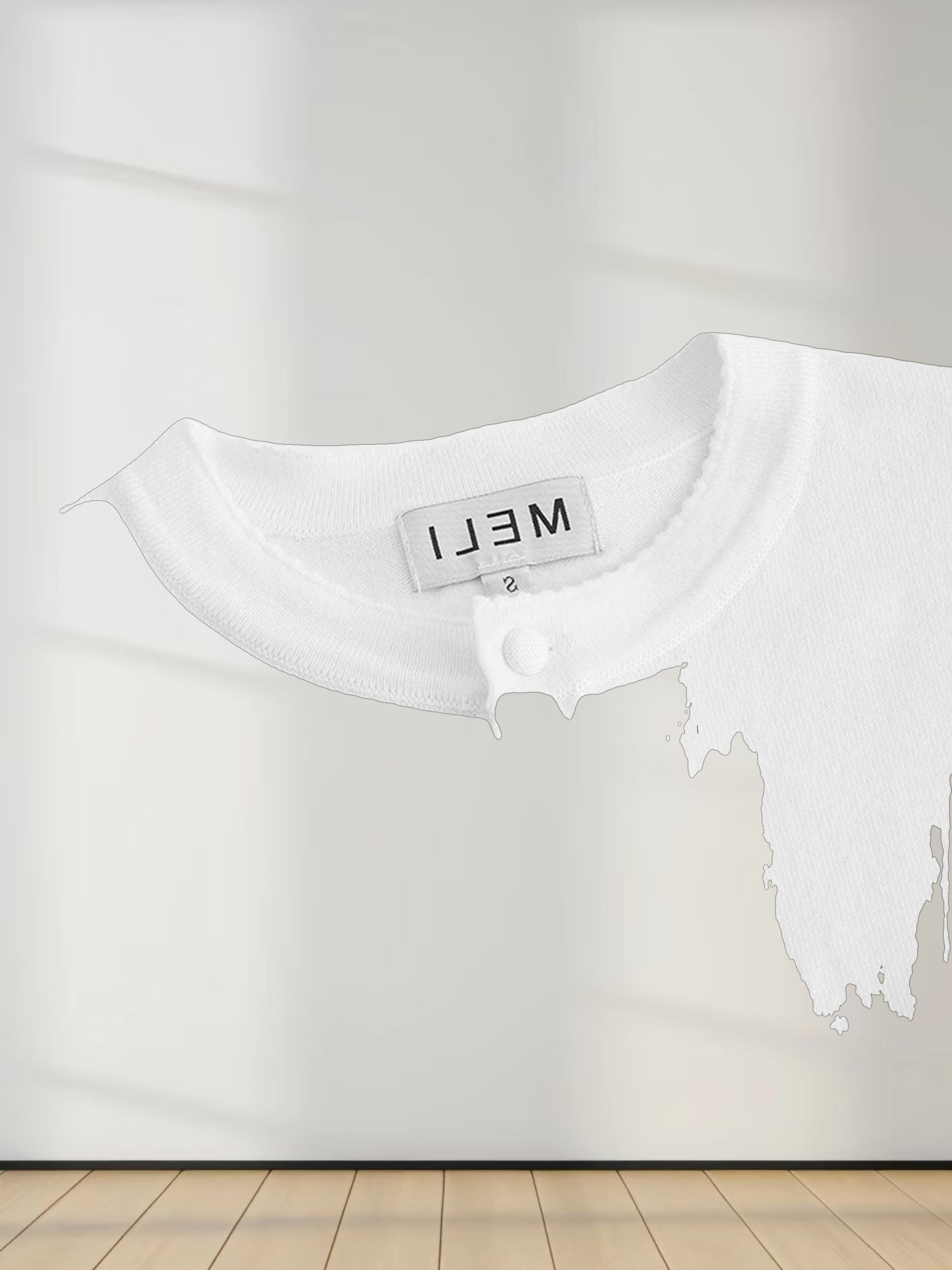 Trim Detail Crew Crop Cardigan-White