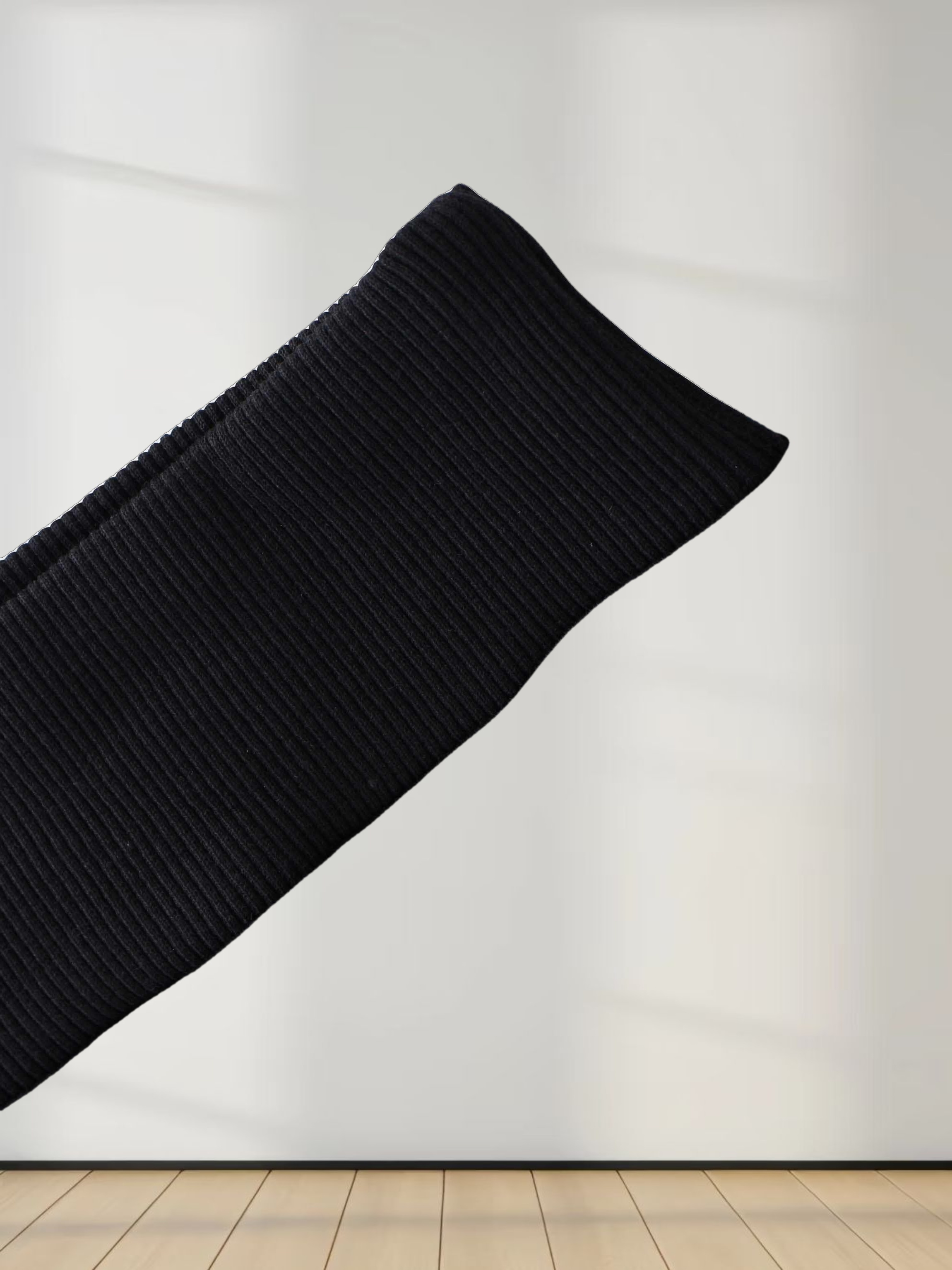 High Neck Sweatshirt-Black