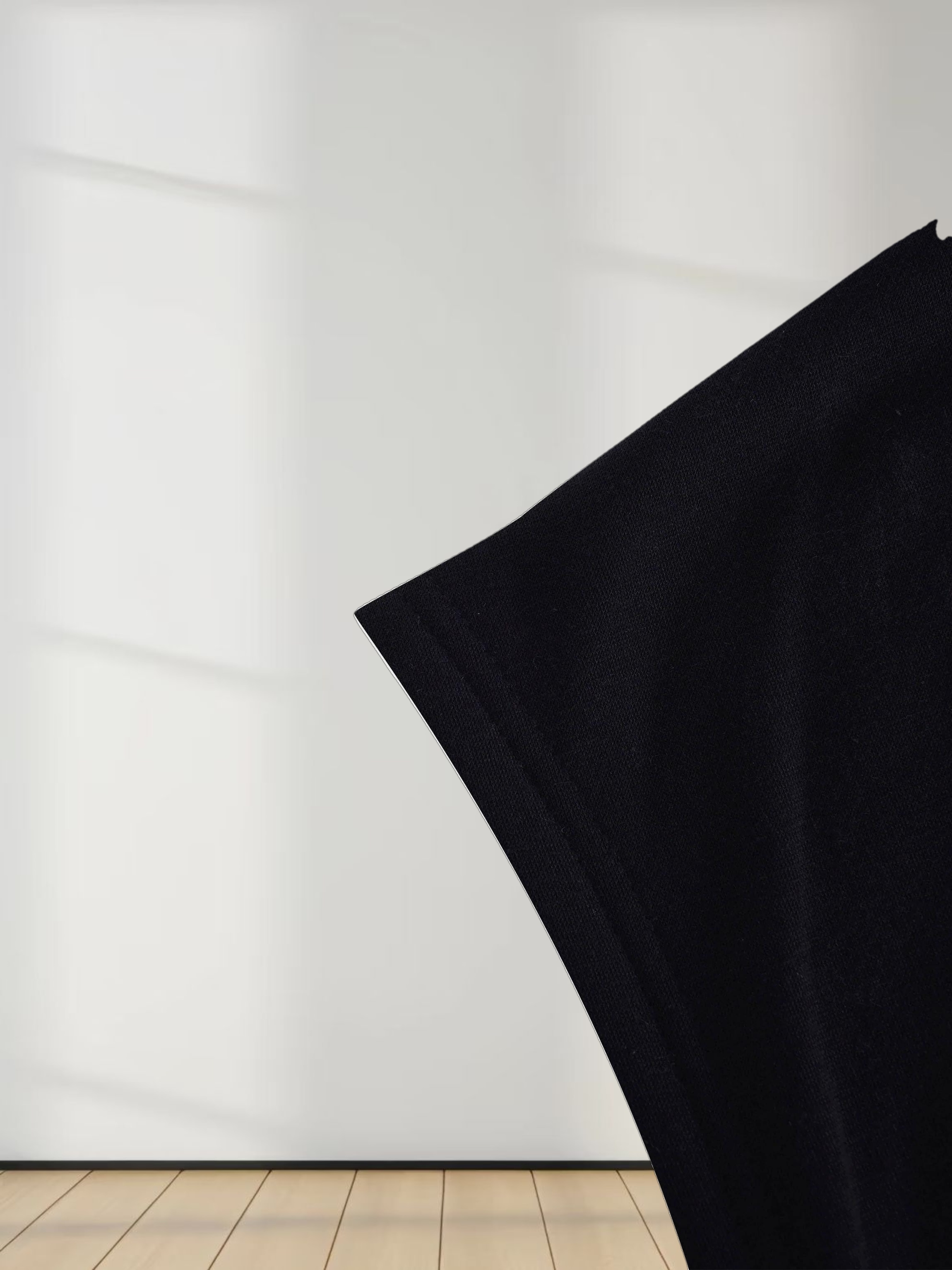 Sweatshirt Crop Vest-Black