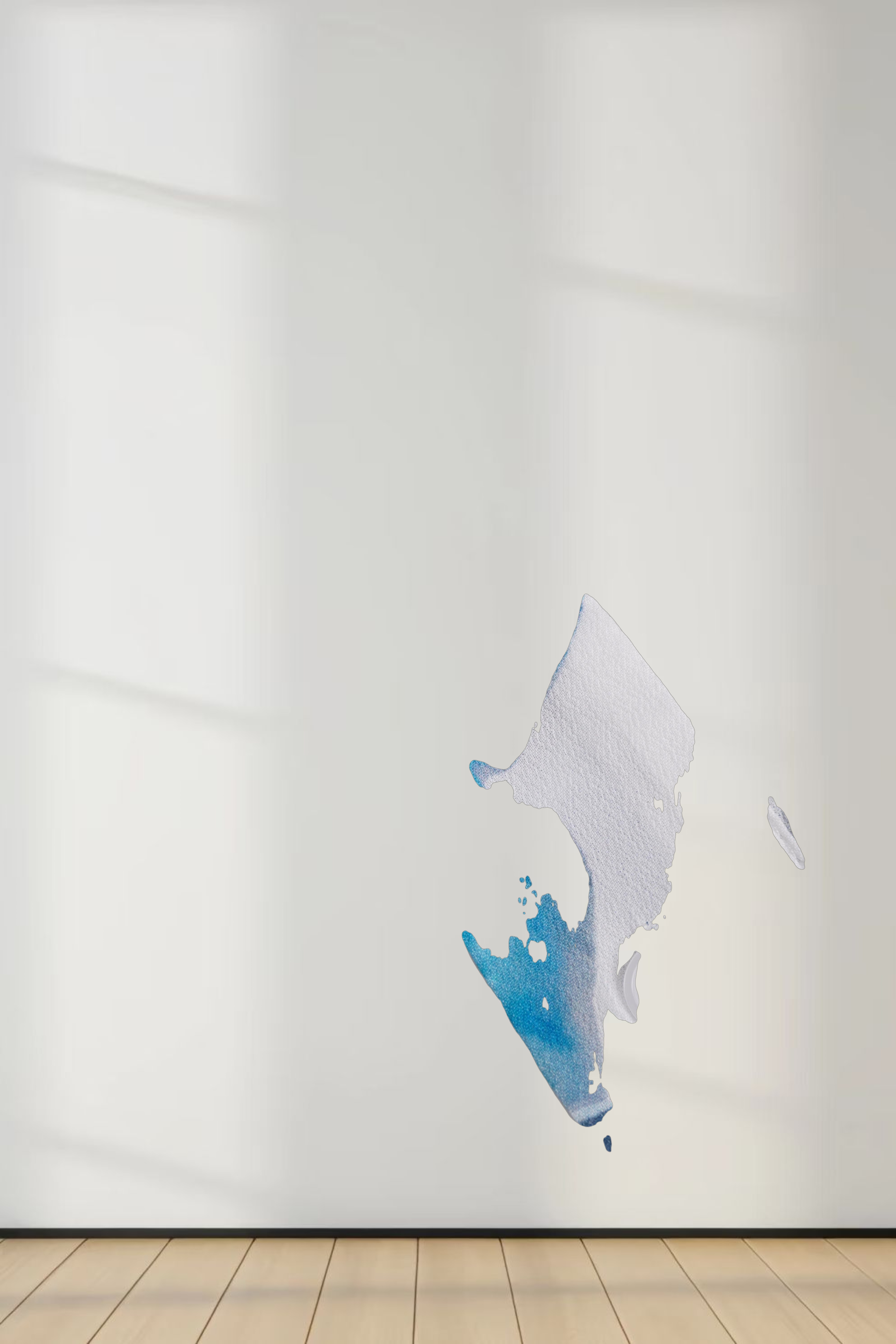 Printed Shirred Pocket Dress-Blue Floral