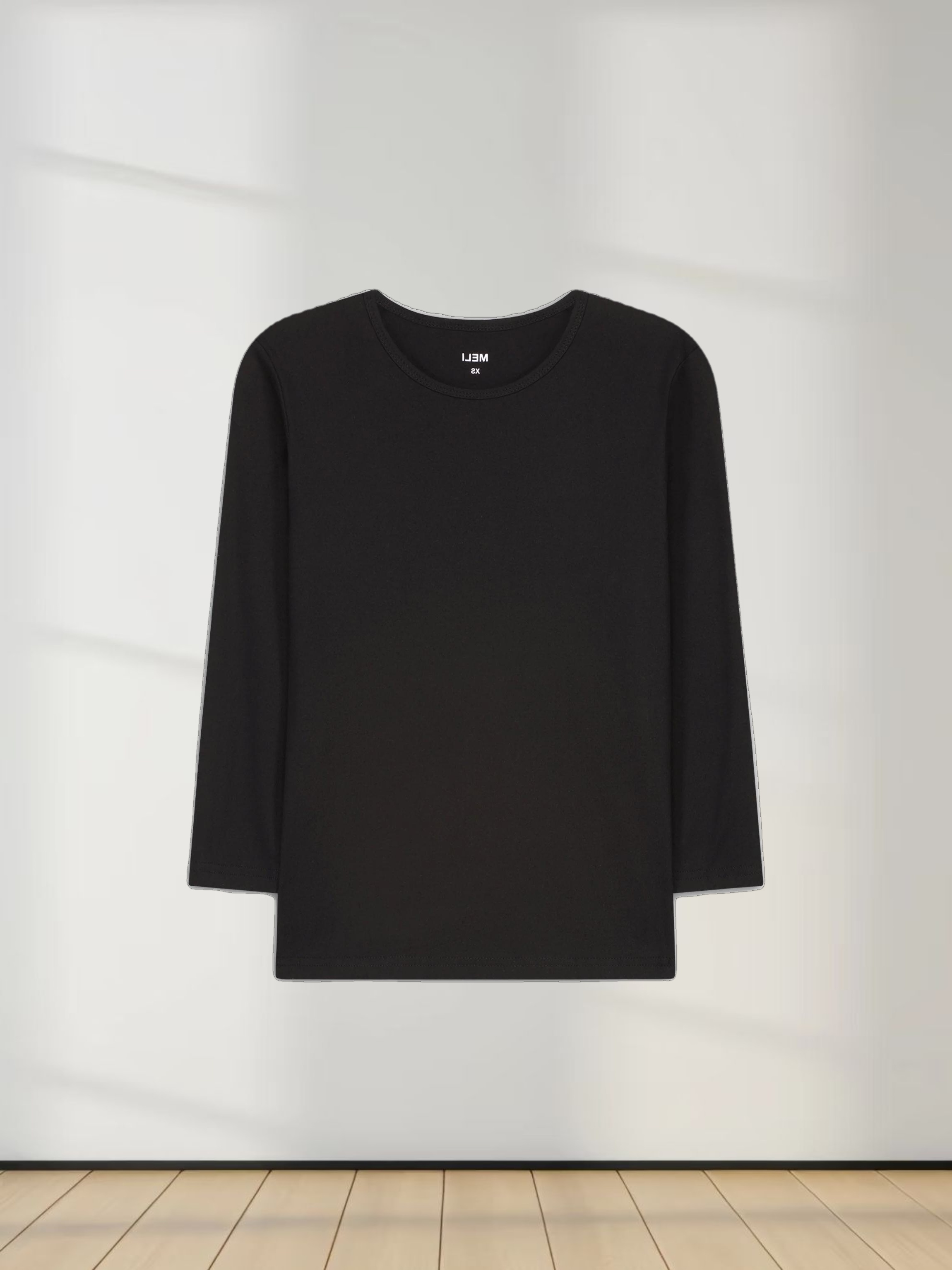 CLASSIC TEE 3Q-BLACK