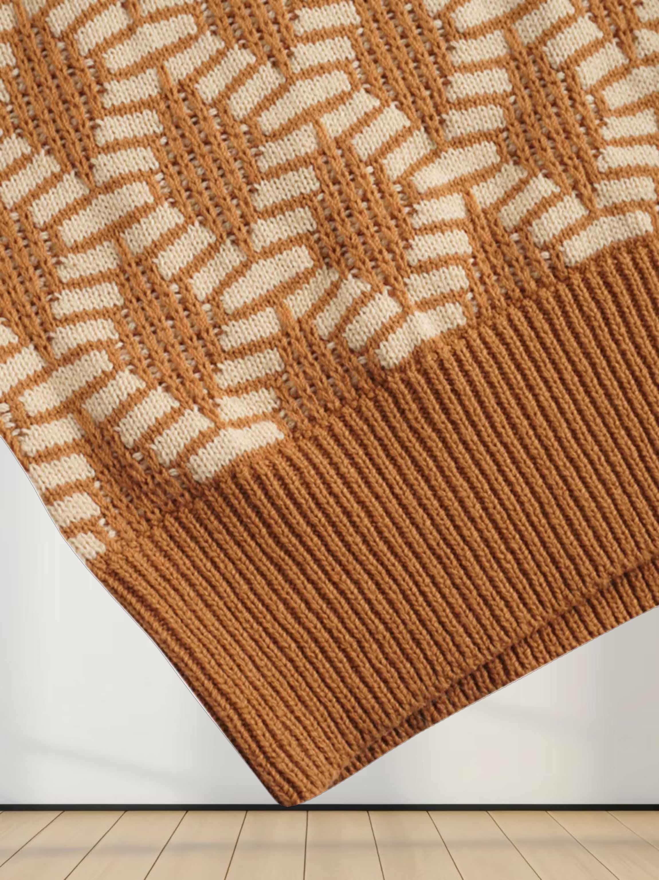 Half Zip Shawl Collar Sweater-Diamond Design