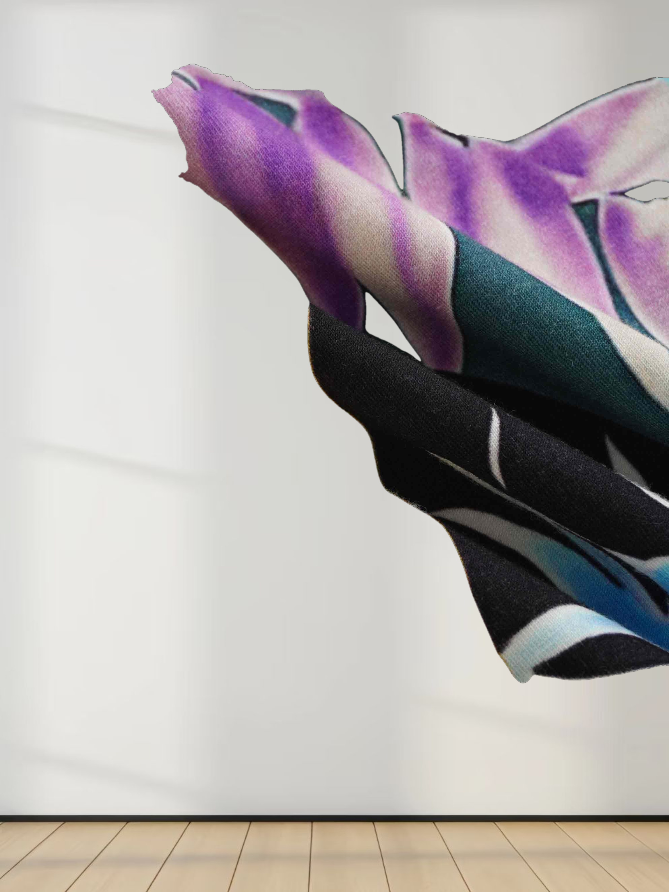 Printed Modal Turtleneck-Pop Art