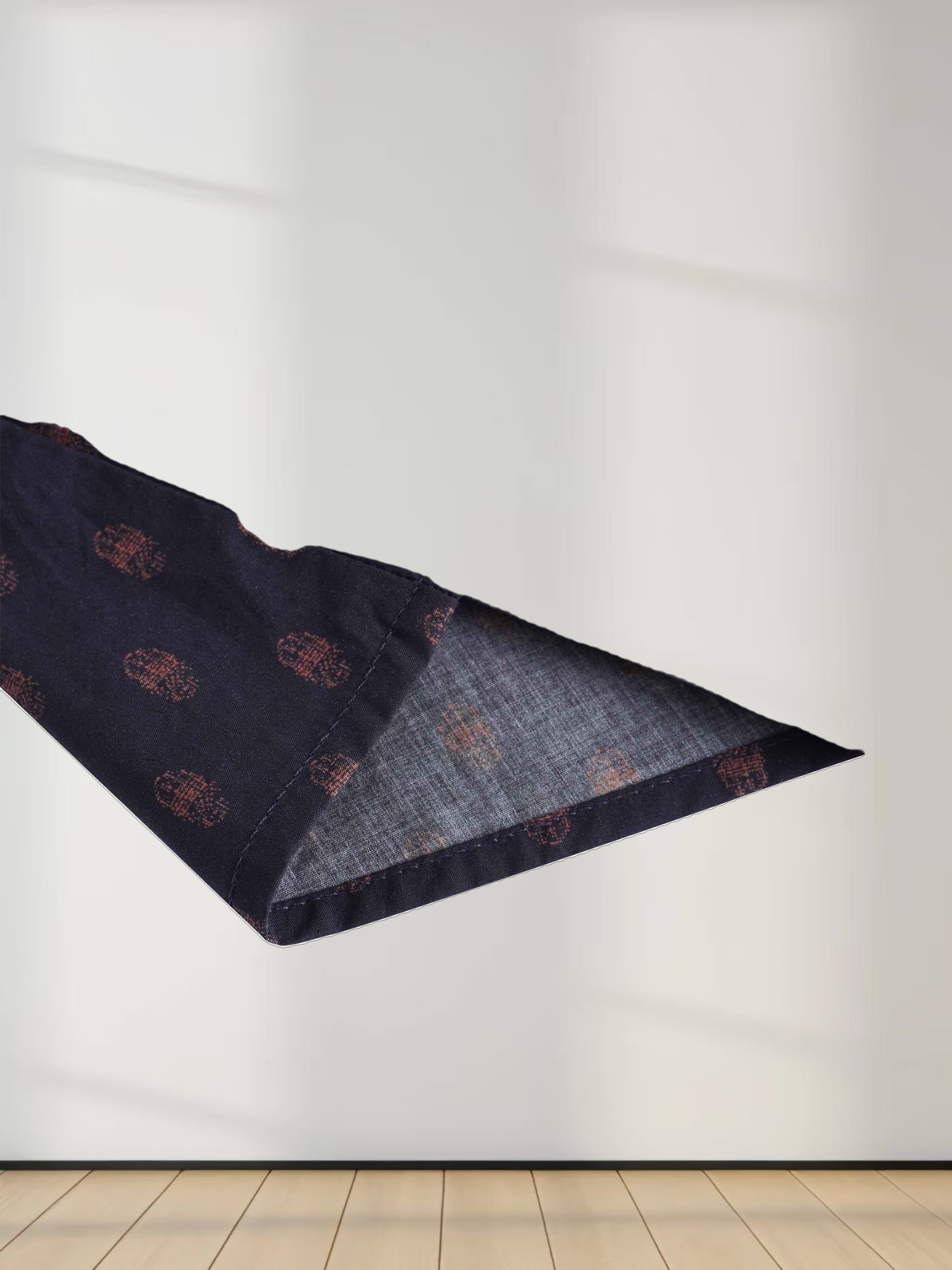 Printed Cotton Belted Shirtdress-Geometric