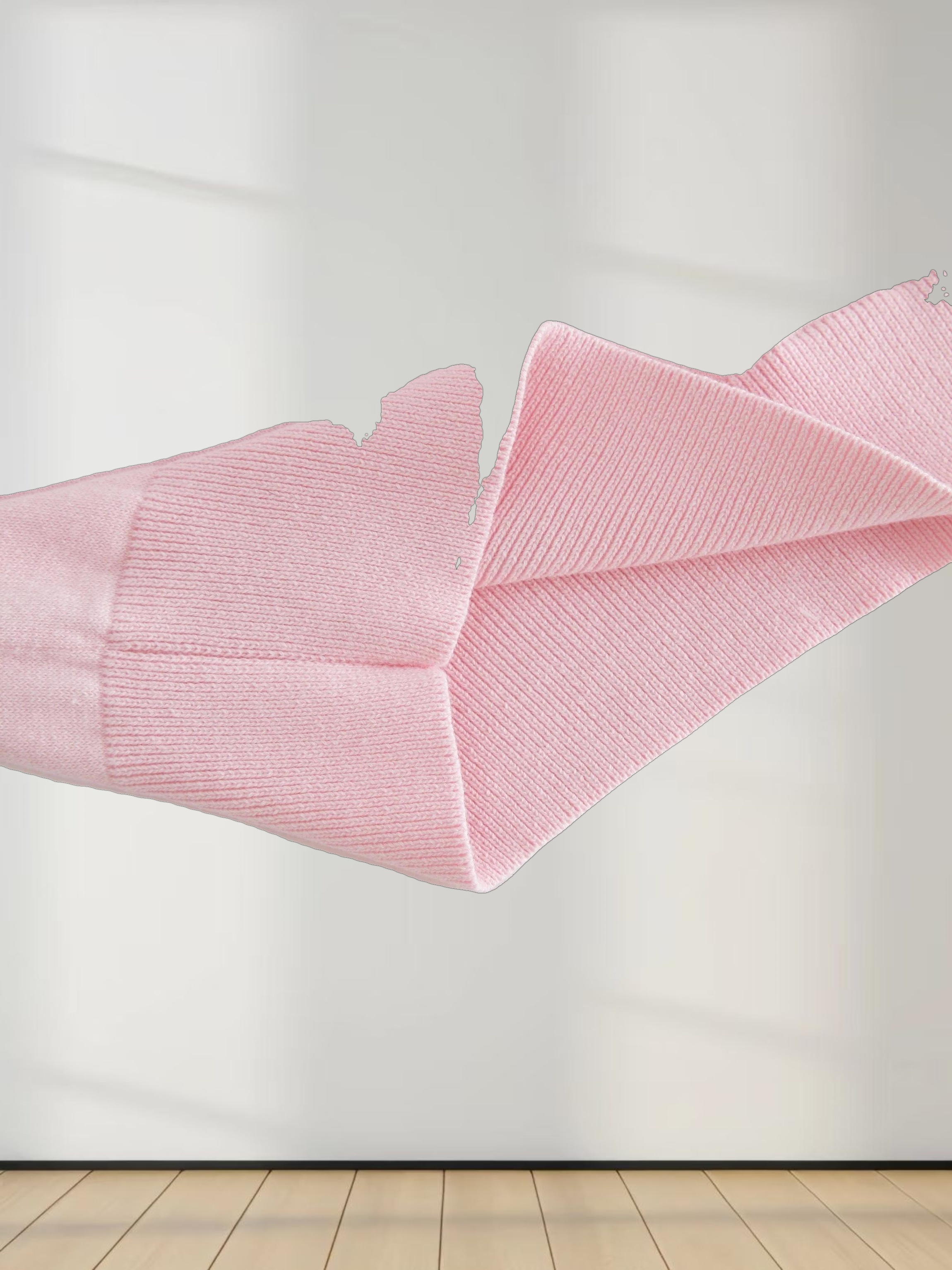 Mesh Top Sweater-Light Pink