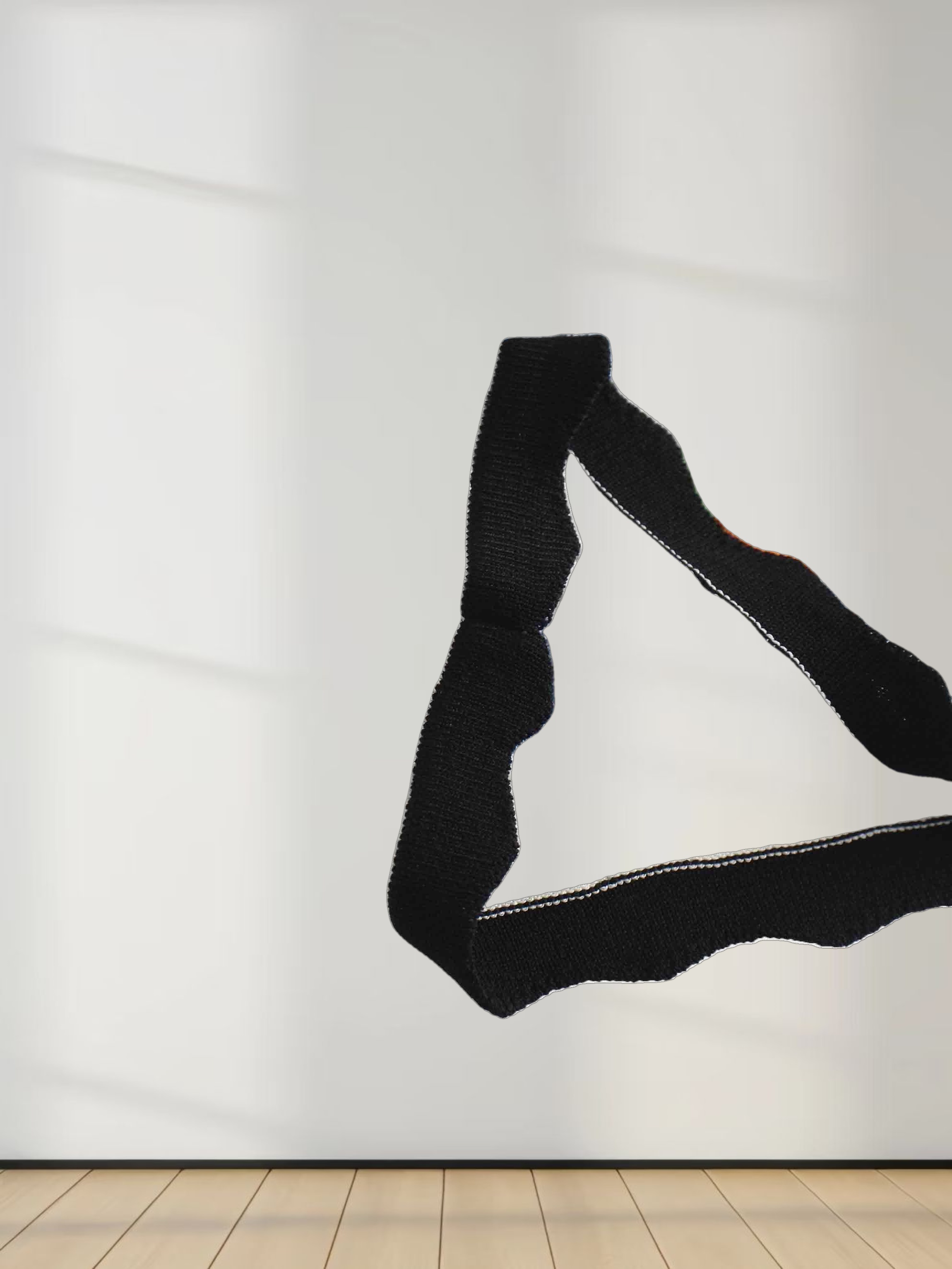 Scallop Edge Collar Sweater-Blue/Orange Stripes