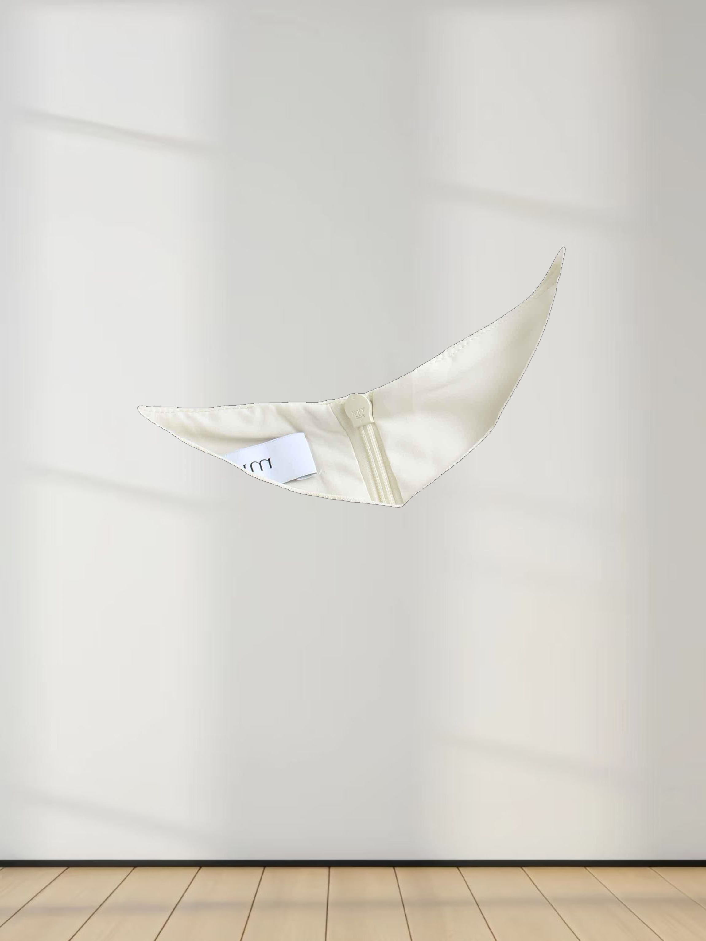 Stitched Down Pleated Jumper-Cream