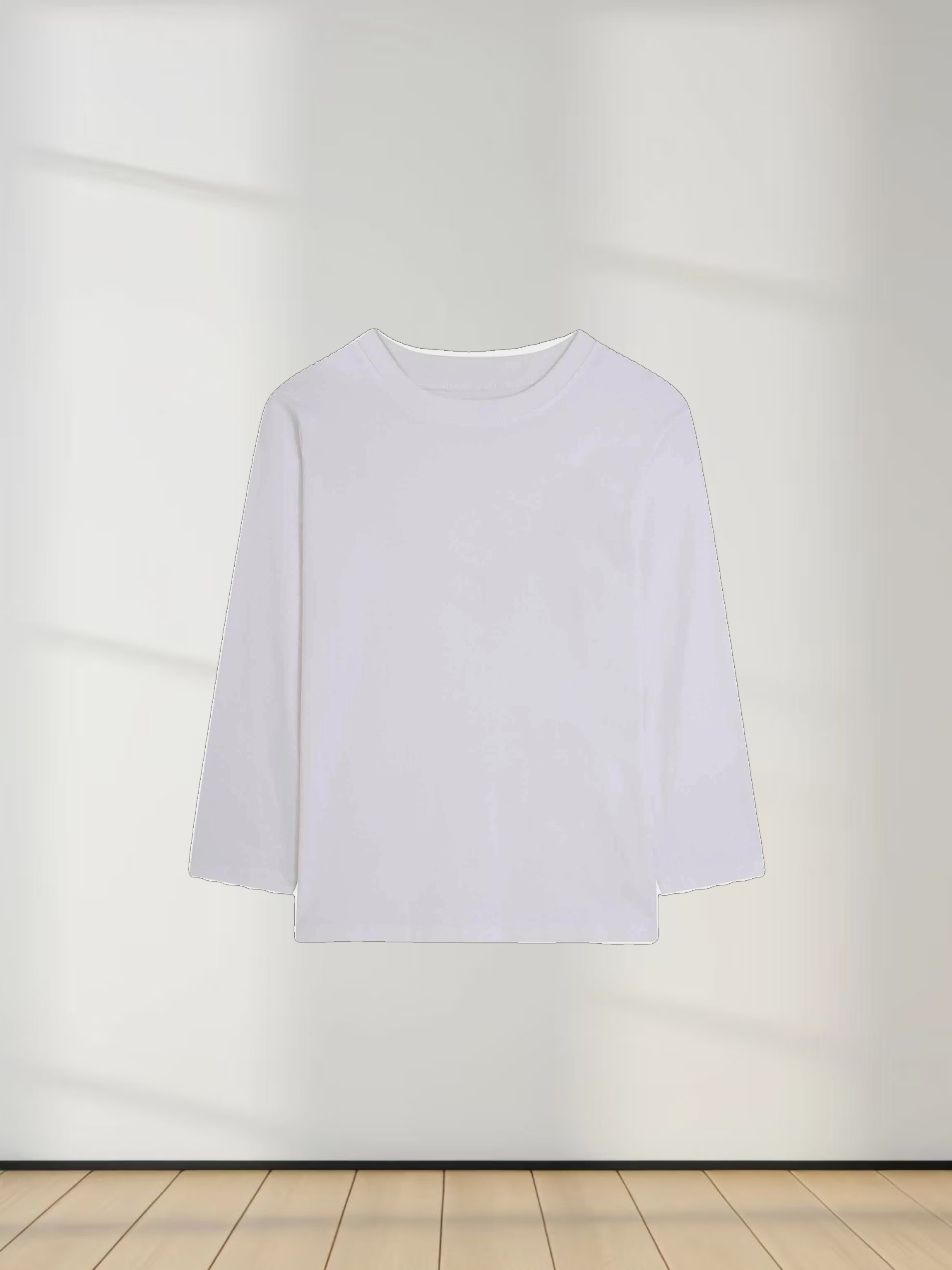 CLASSIC TEE 3Q-PURE WHITE