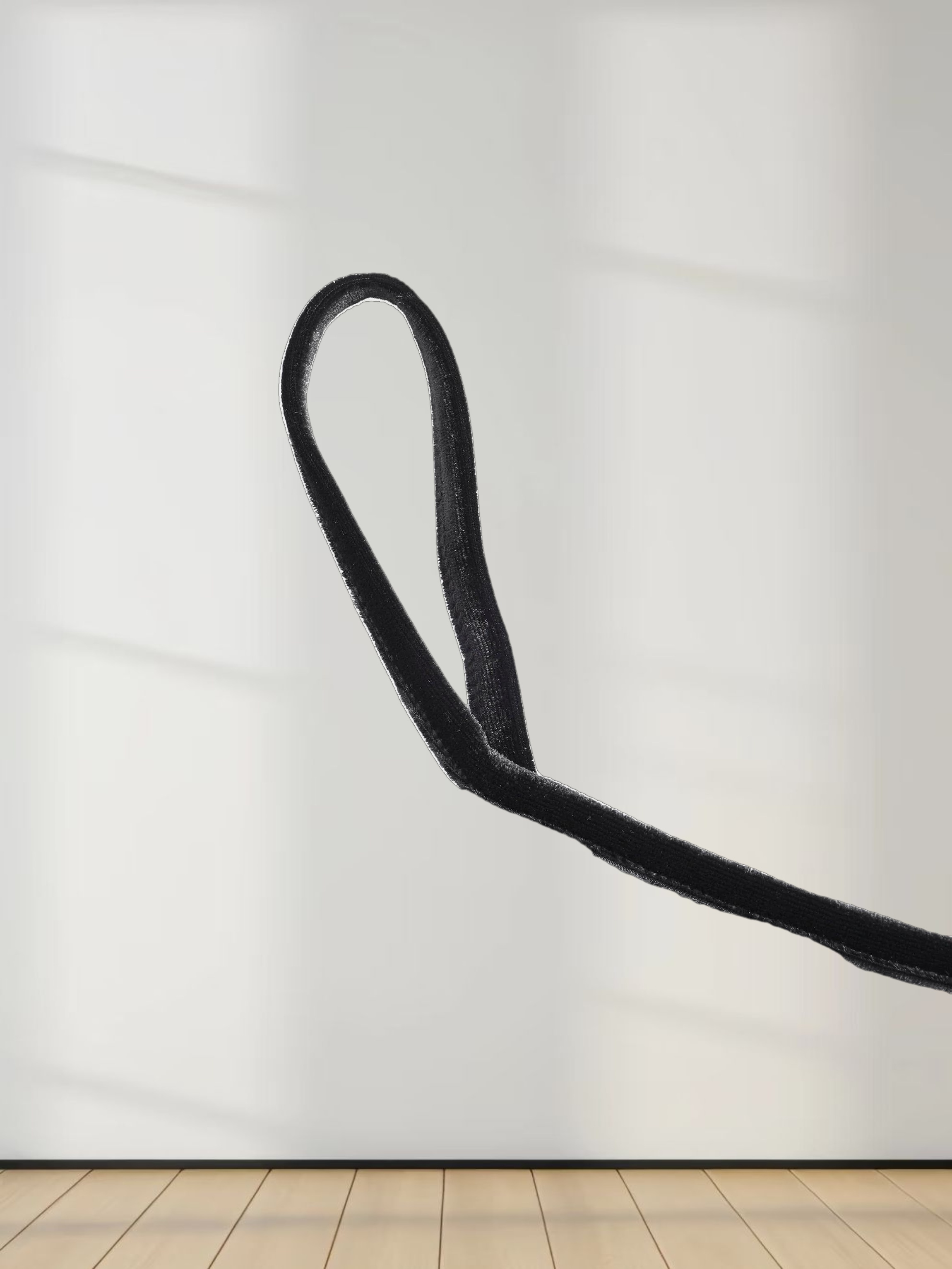 Velour Slip Dress - Black