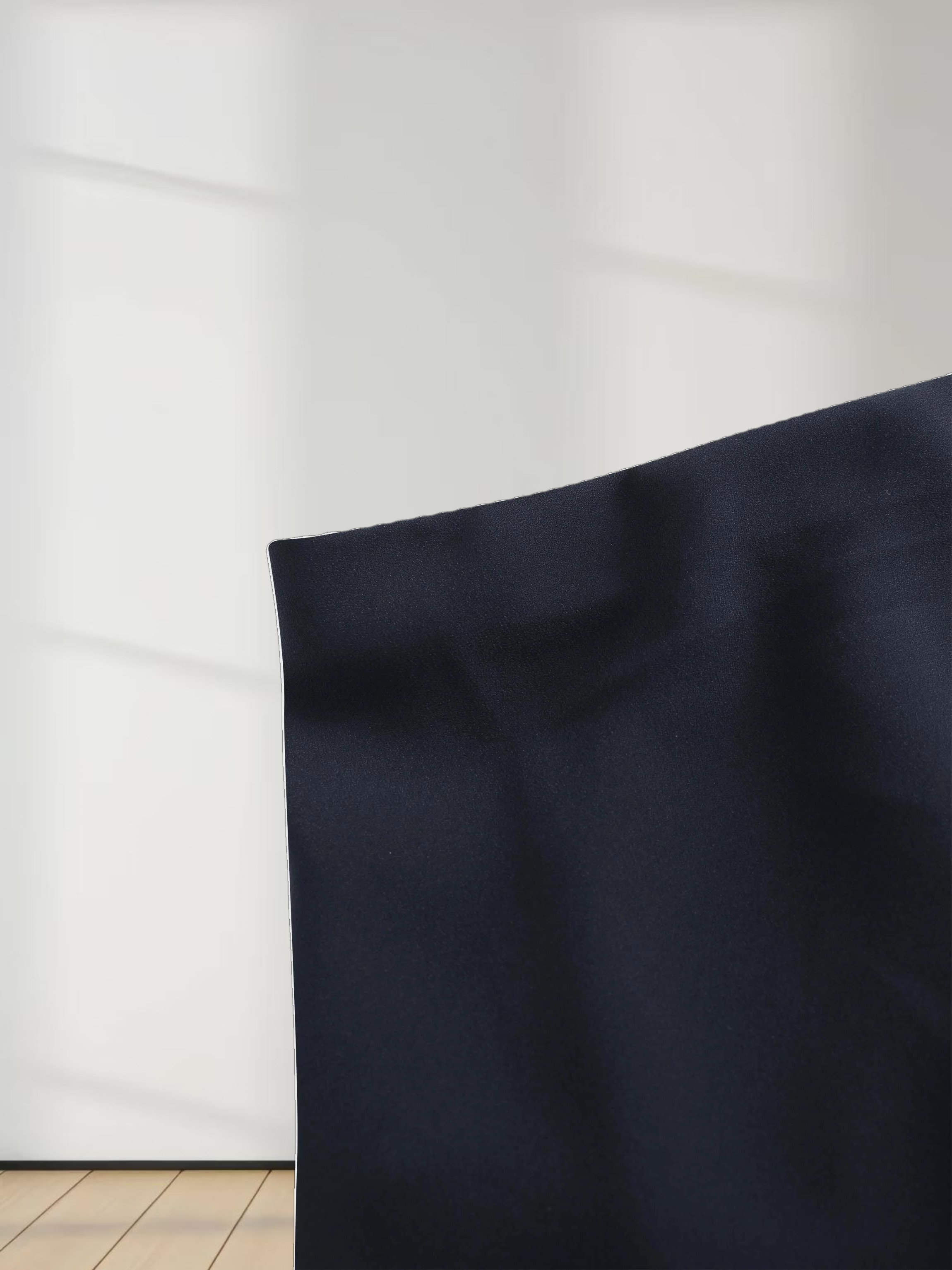 Crepe Slip Skirt-Navy