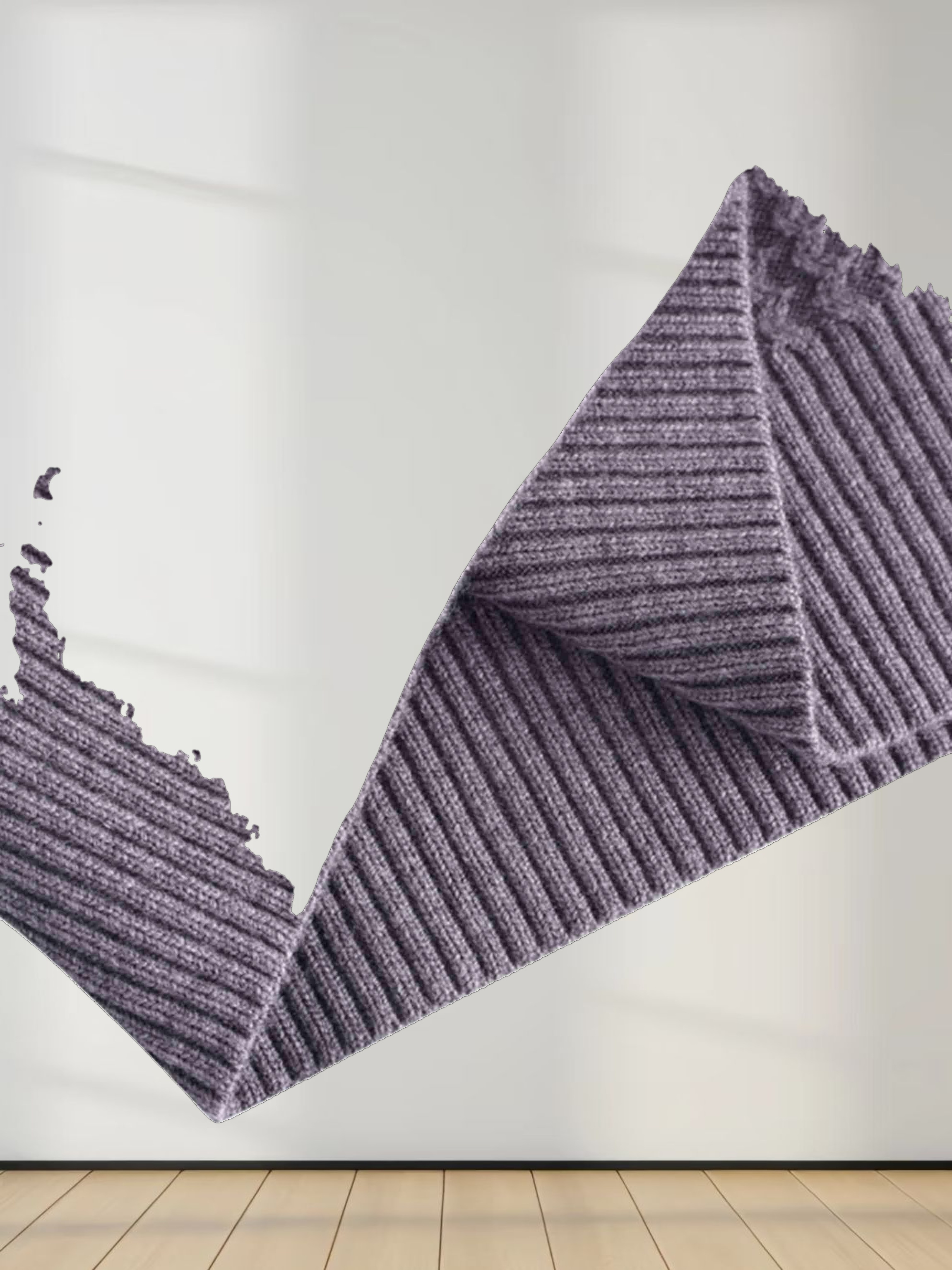 Waffle Wave Sweater- Solid Grey