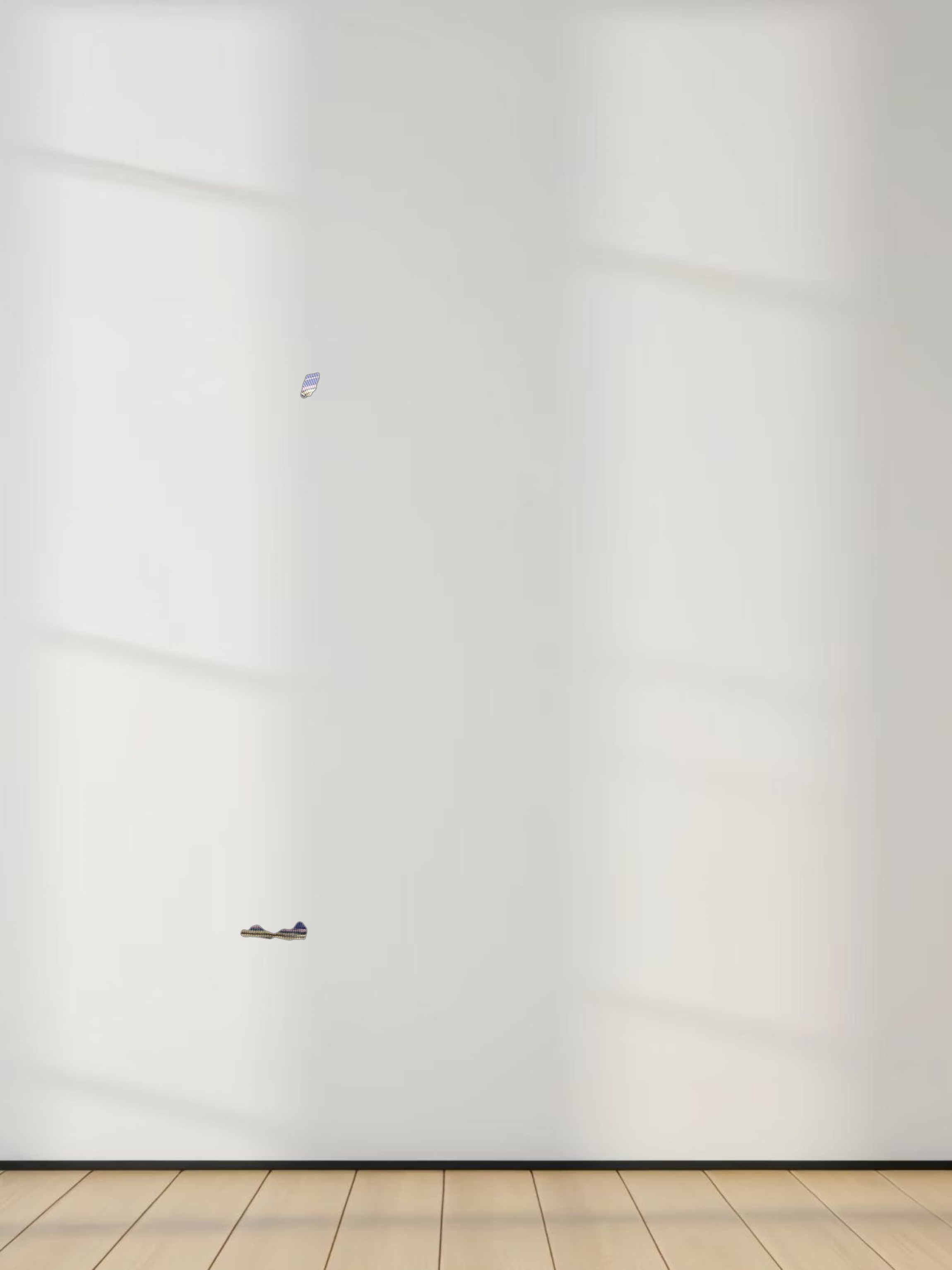 Striped Wrap Tee-Blue